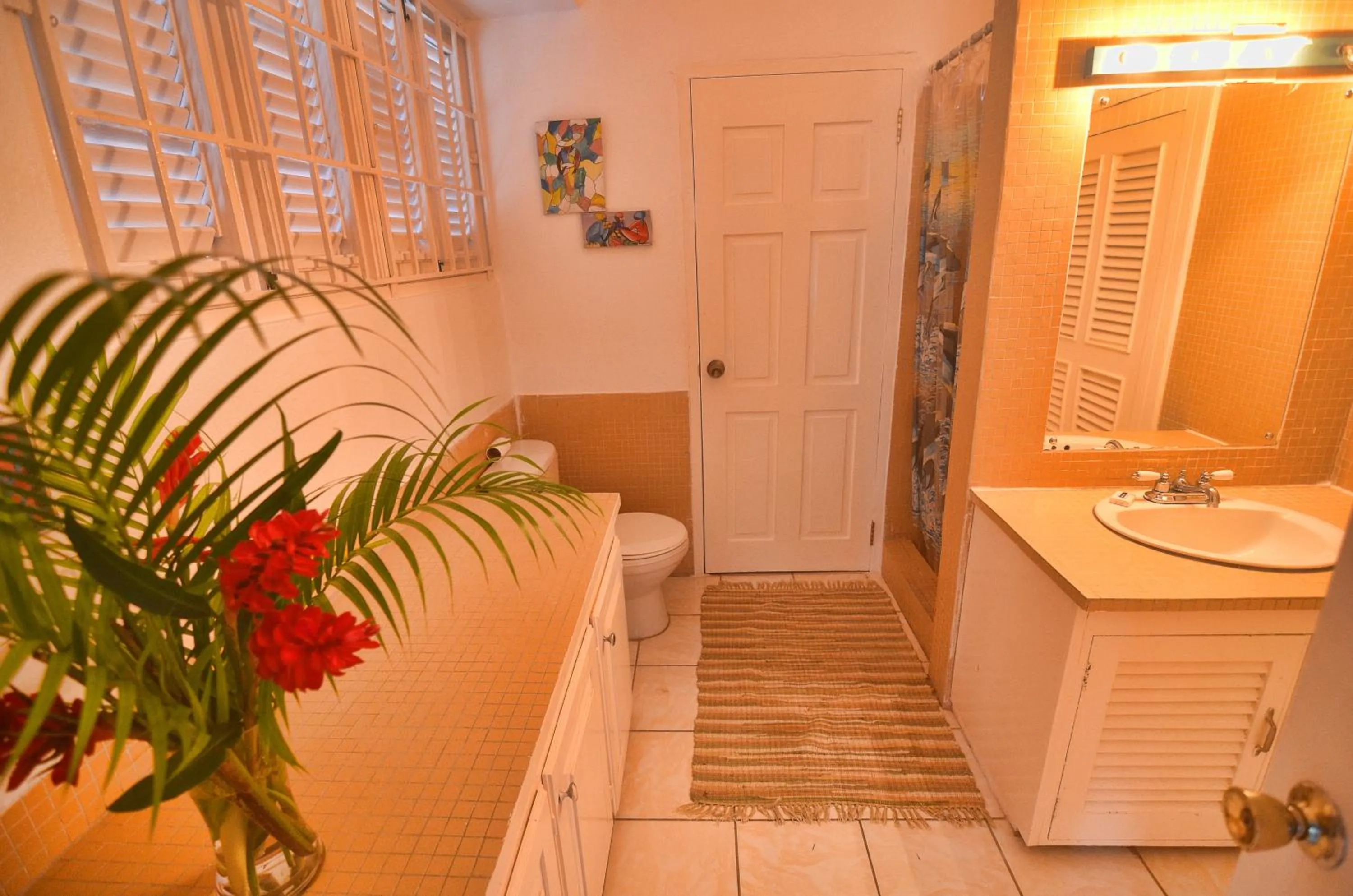 Bathroom in Moon San Villa at the Blue Lagoon