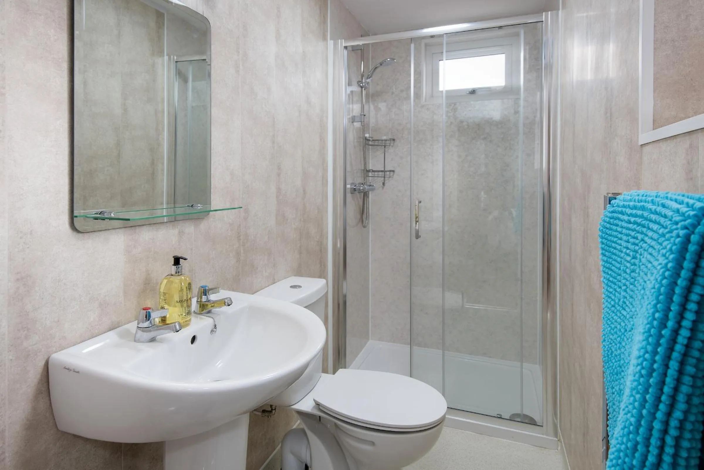 Shower in Brown Rigg Guest Rooms