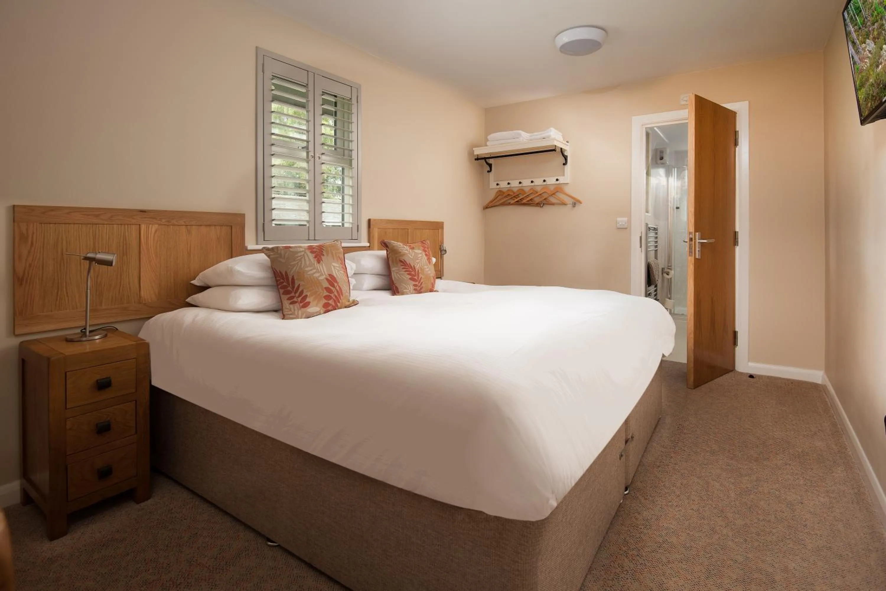 Bed in Brown Rigg Guest Rooms