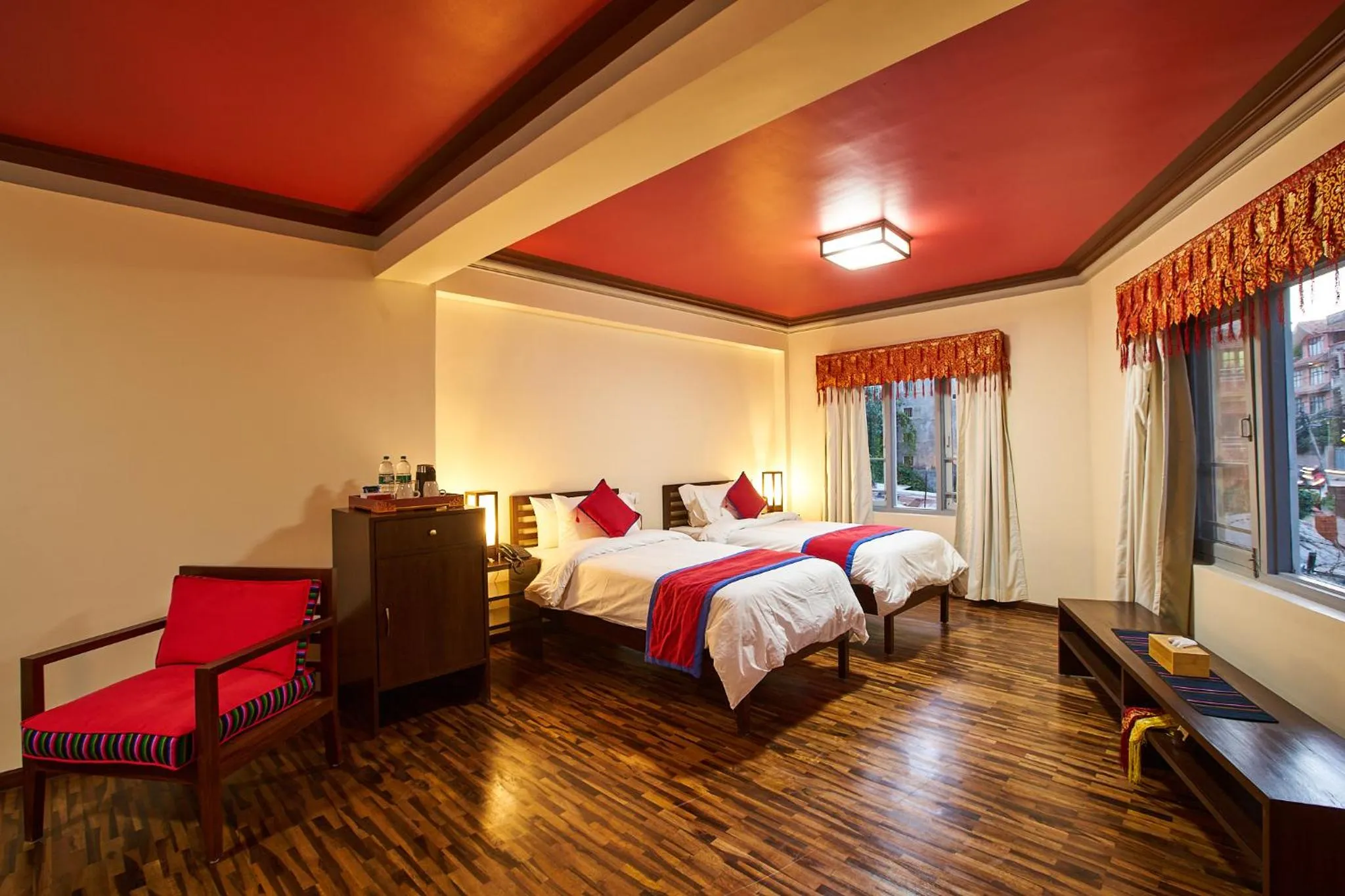 Bed in Shambaling Boutique Hotel