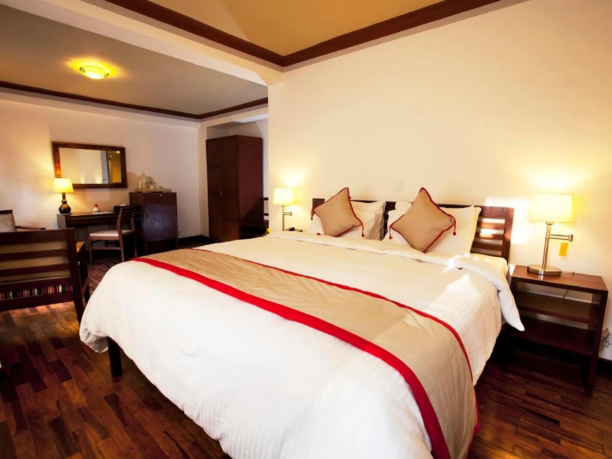 Bed in Shambaling Boutique Hotel