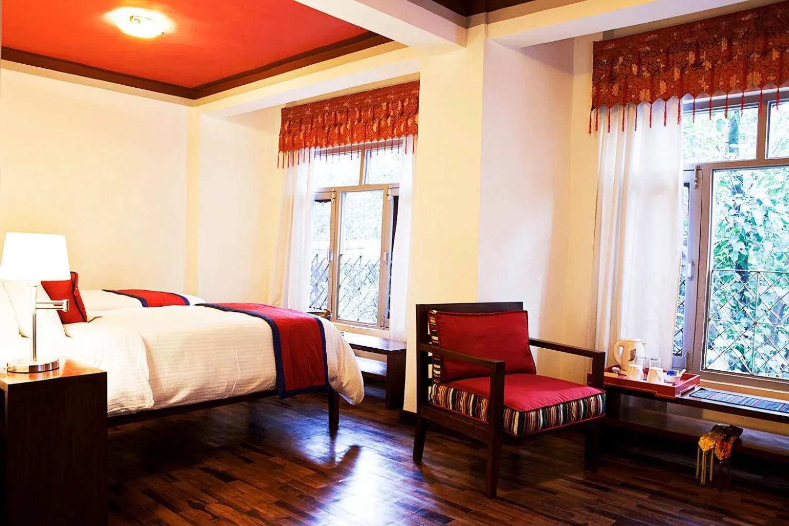 Bed in Shambaling Boutique Hotel