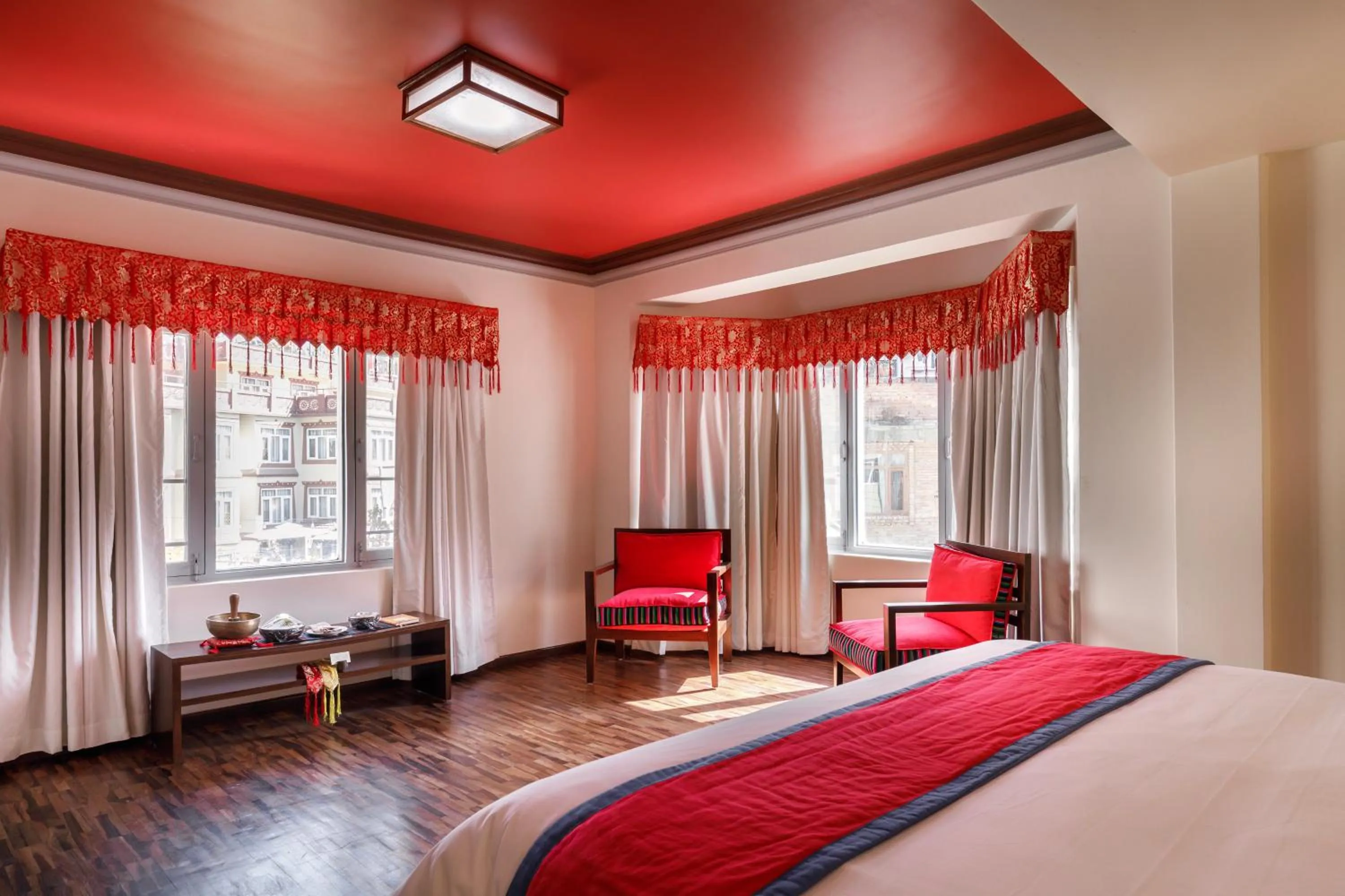 Bed in Shambaling Boutique Hotel