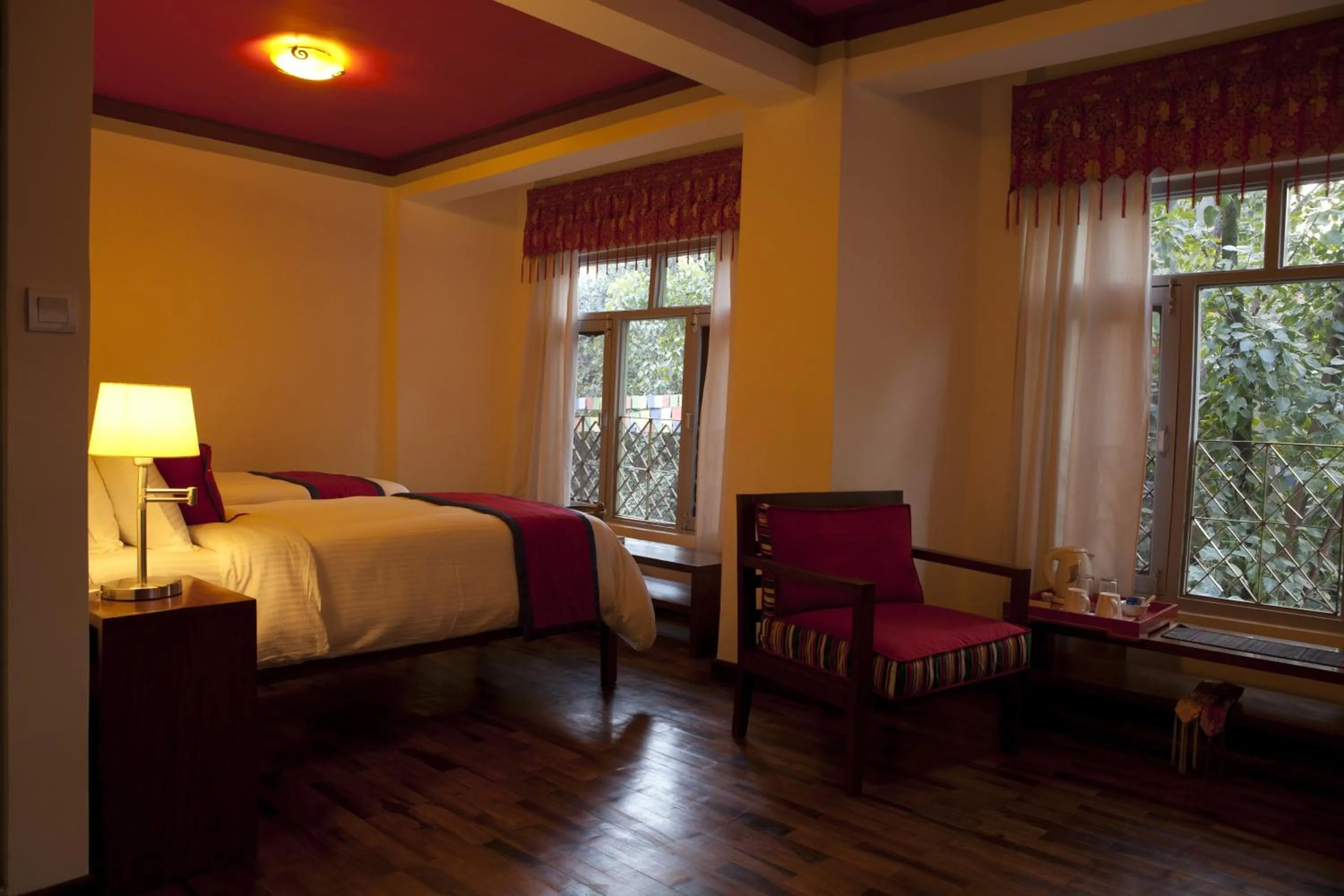 Bed in Shambaling Boutique Hotel