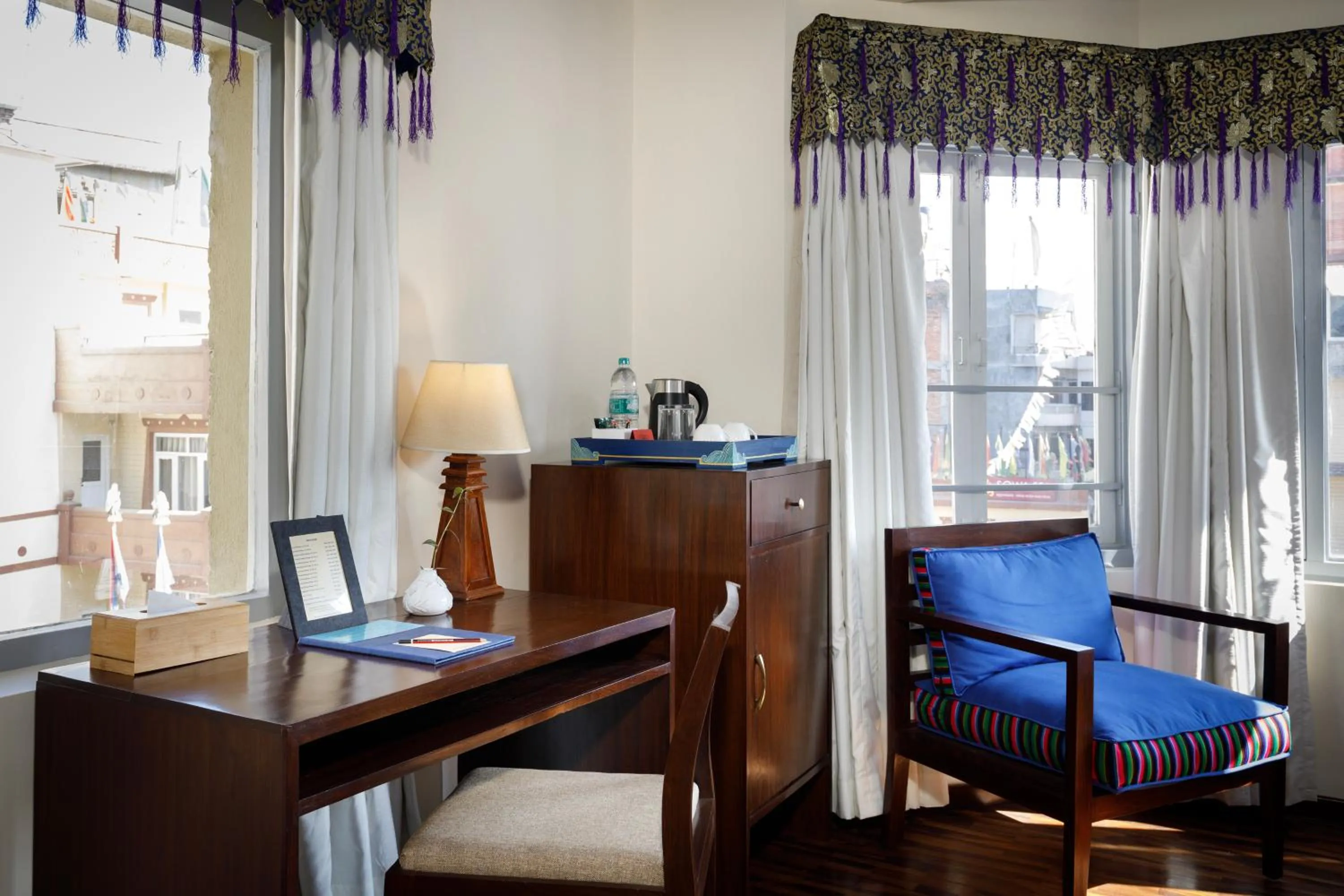 Seating area in Shambaling Boutique Hotel