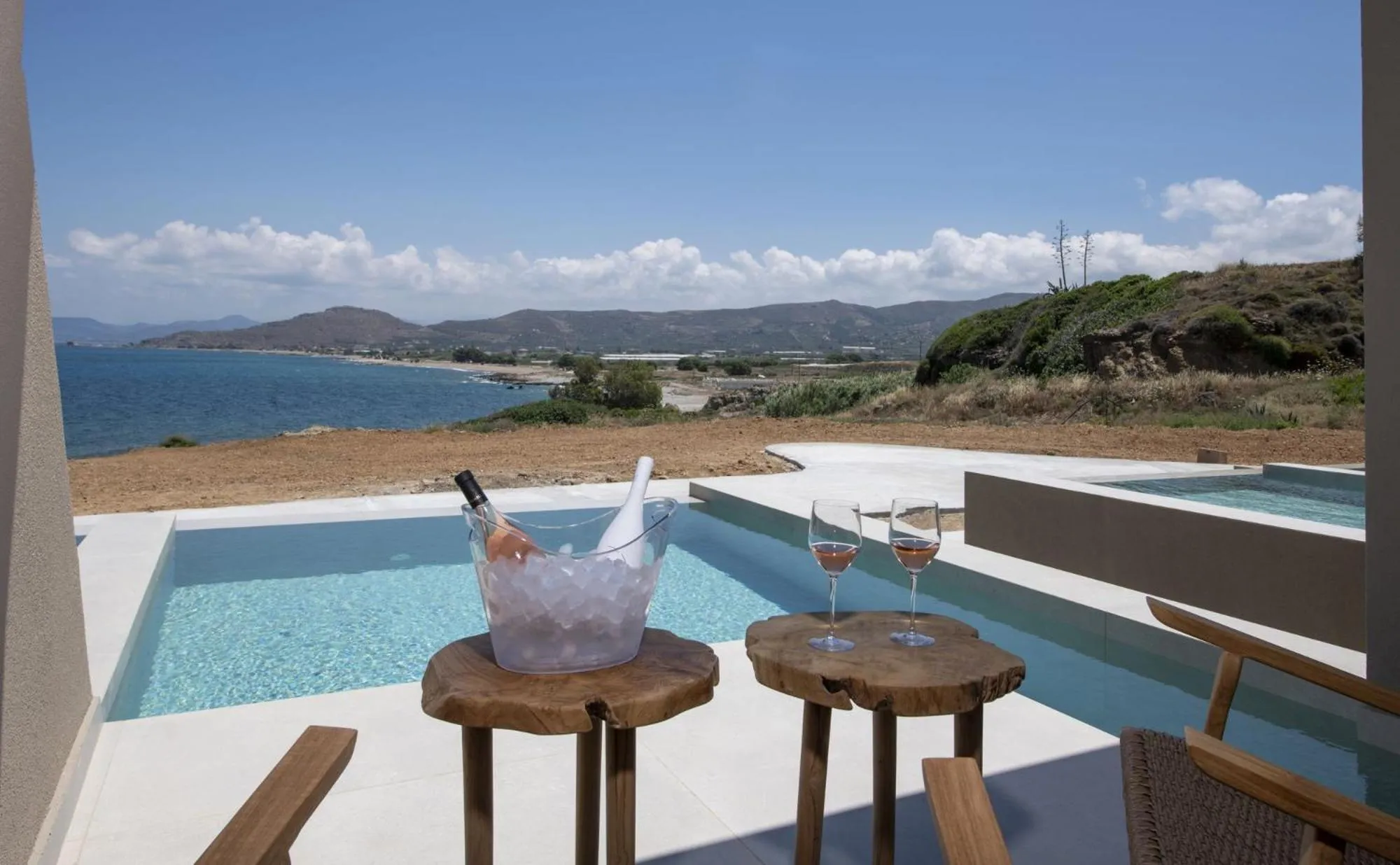 Natural landscape in Balos Beach