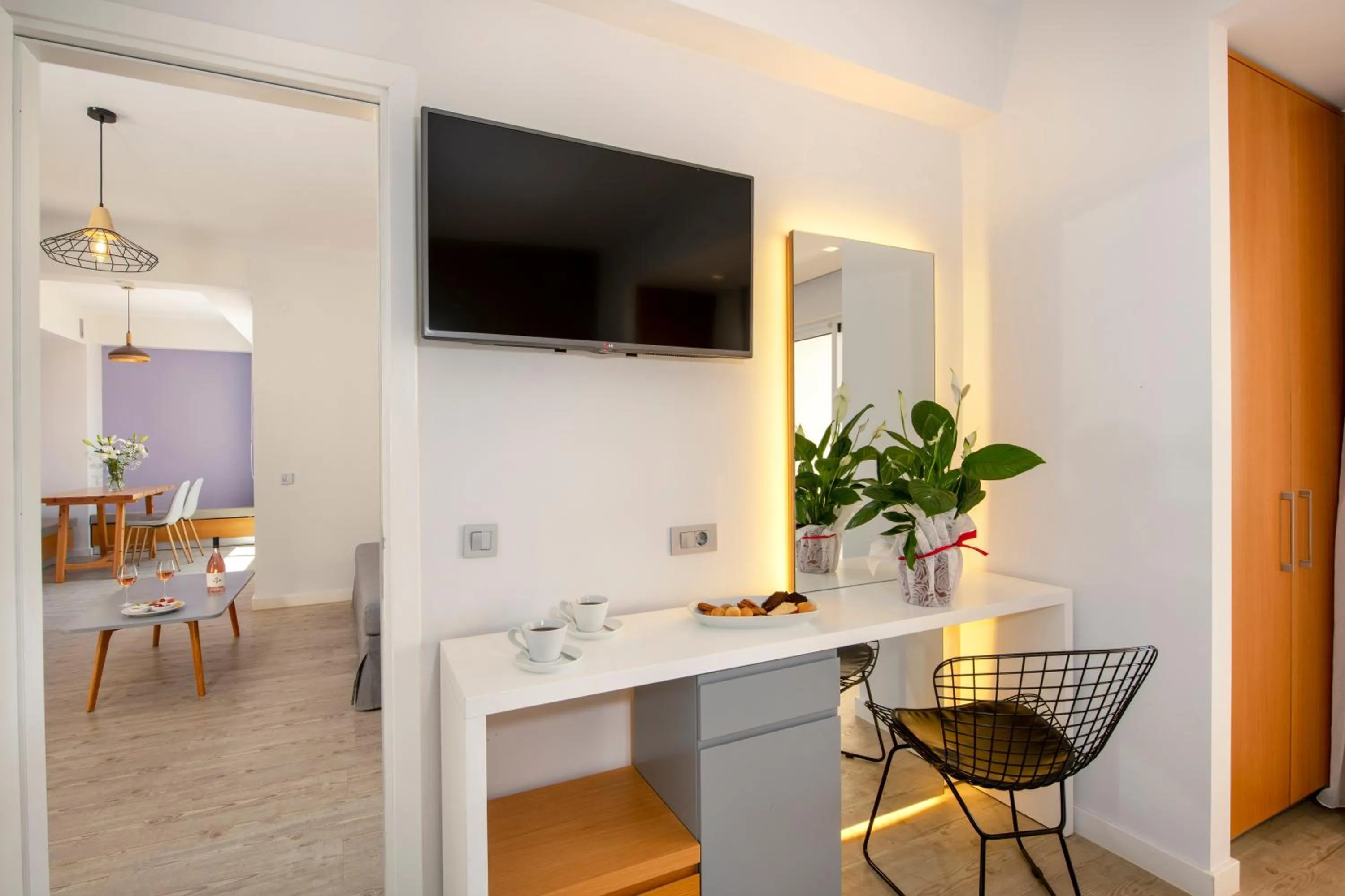 Seating area in Balos Beach