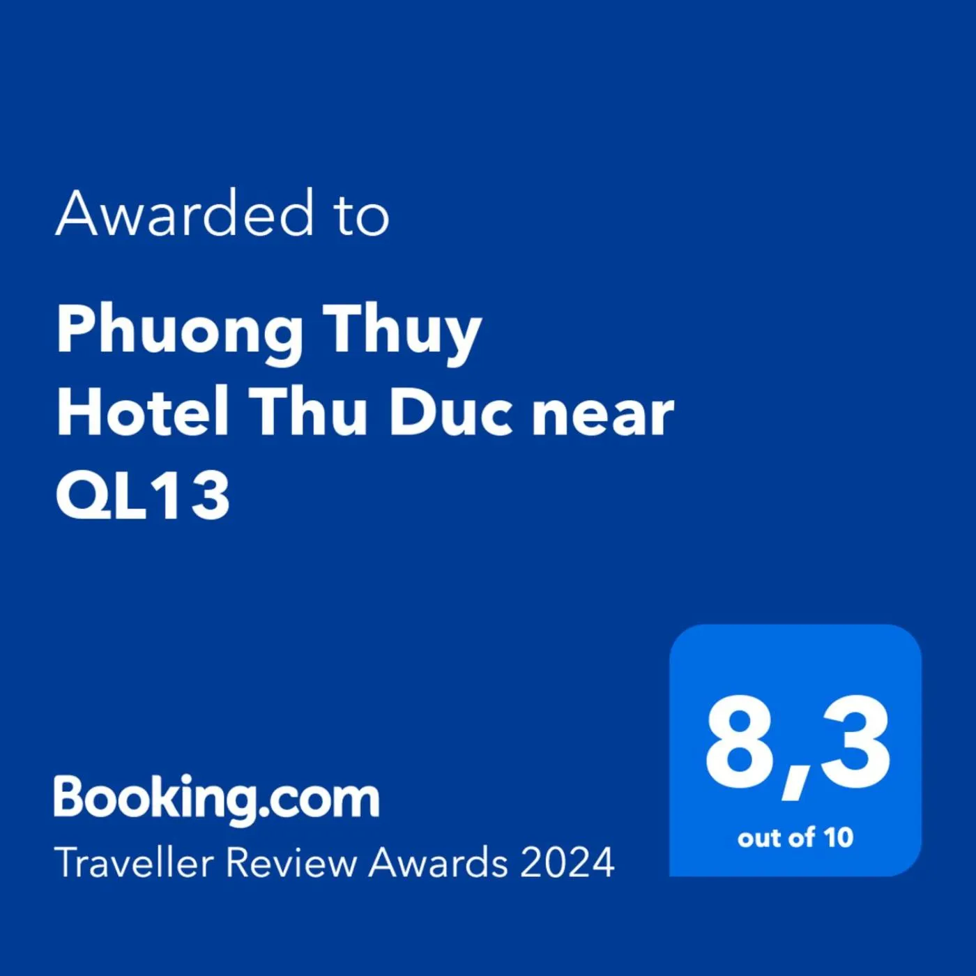 Certificate/Award in Phuong Thuy Hotel Thu Duc near QL13