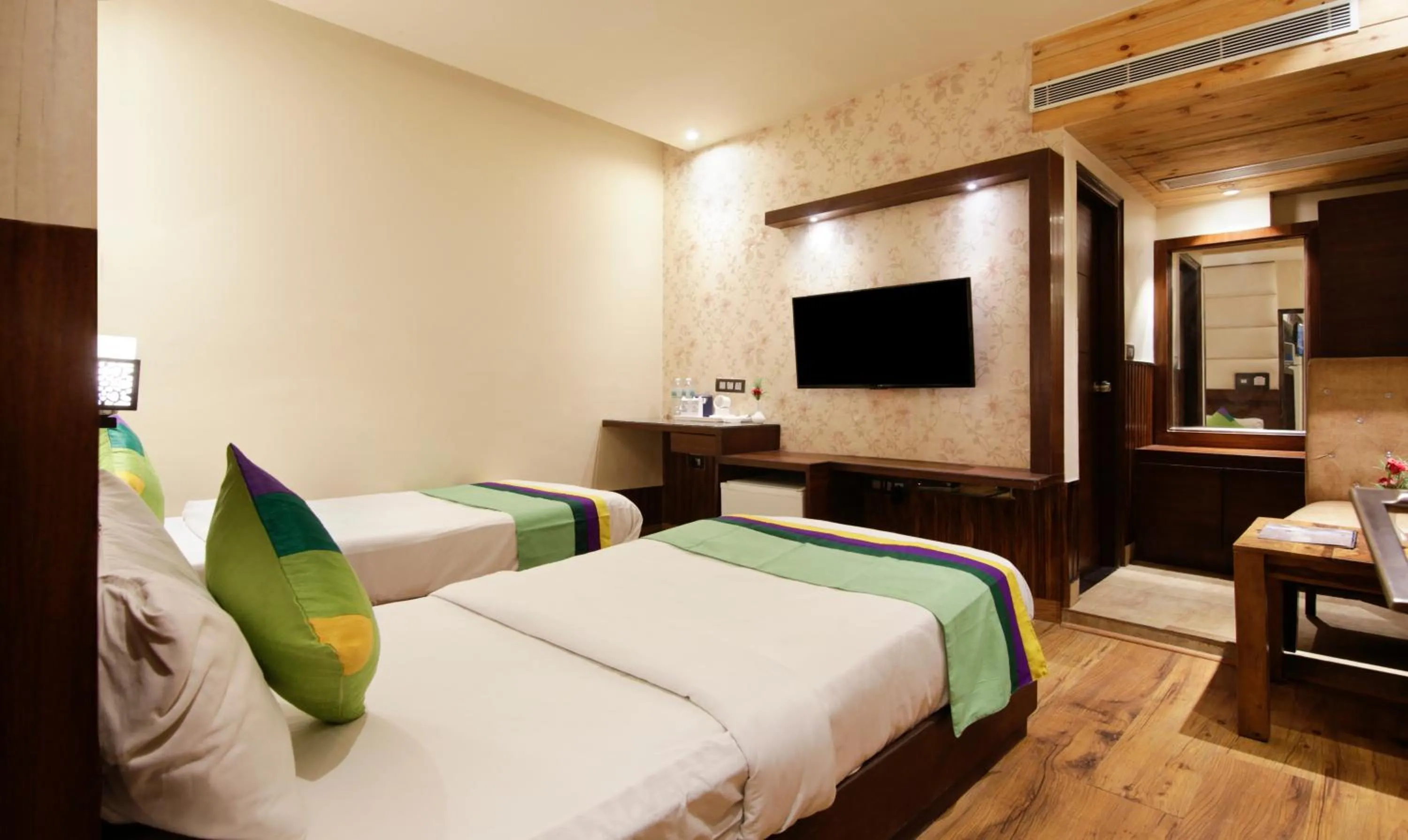 Bed in Treebo Punjabi Nature Residency, Near Faridabad Railway Station