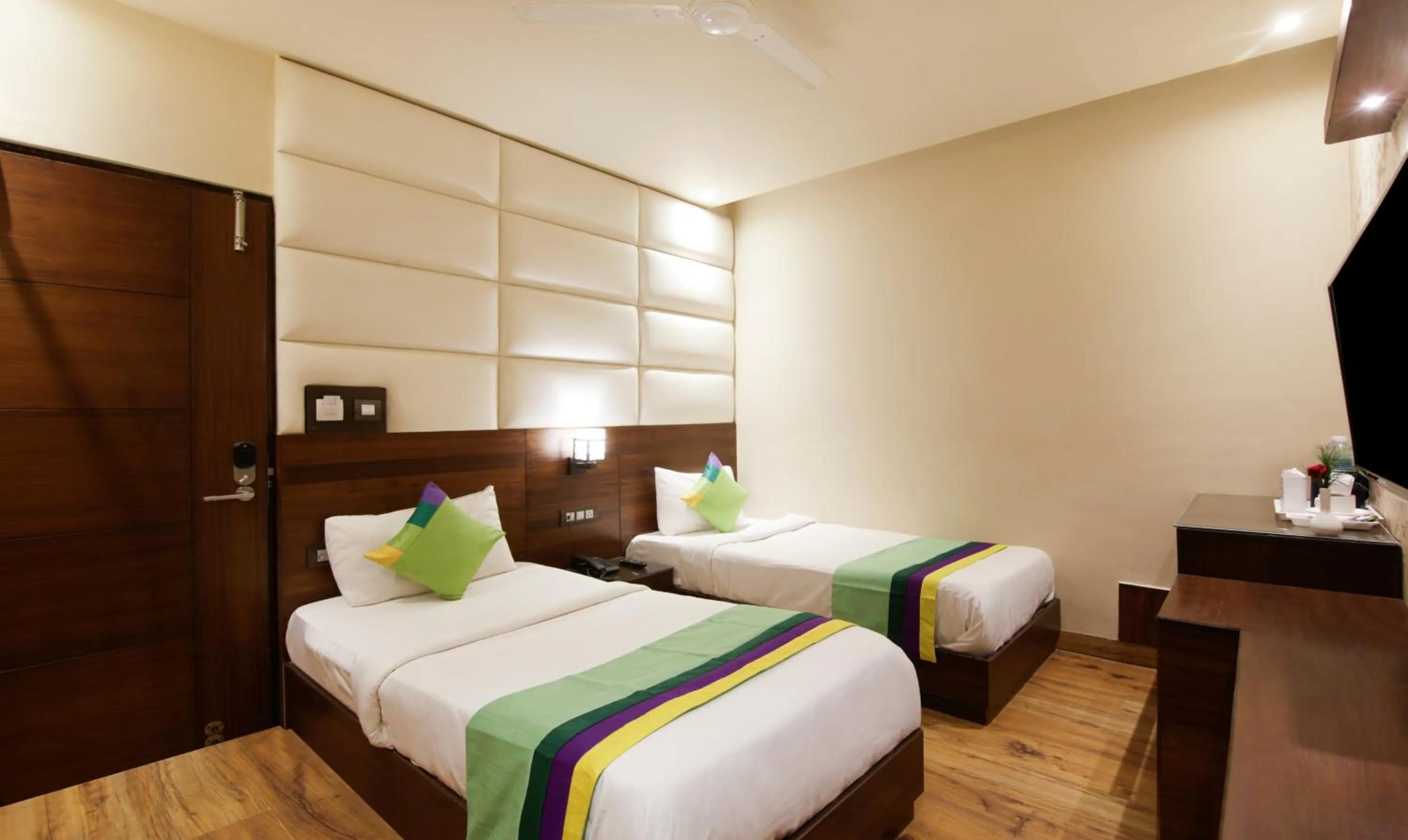 Bed in Treebo Punjabi Nature Residency, Near Faridabad Railway Station