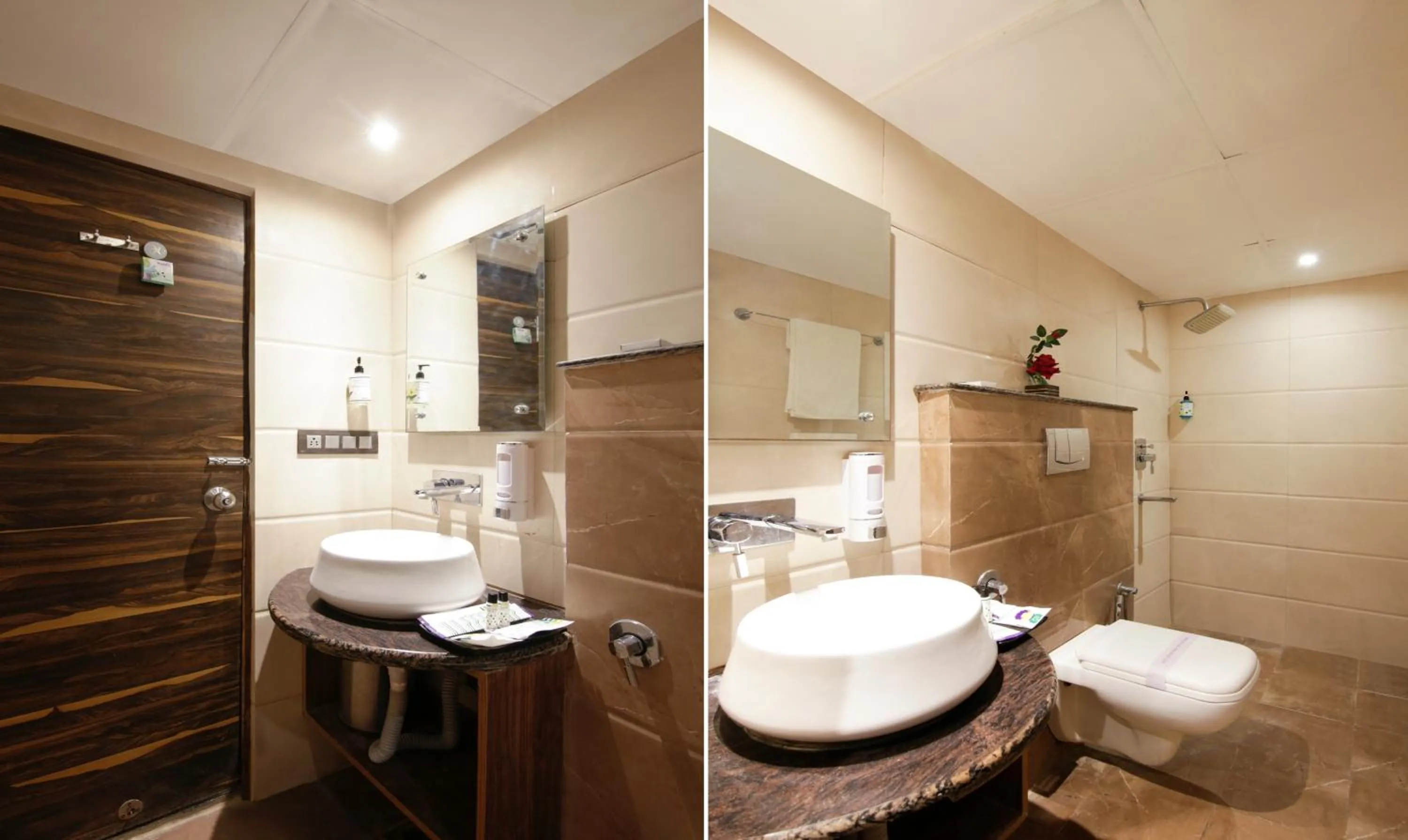 Toilet in Treebo Punjabi Nature Residency, Near Faridabad Railway Station