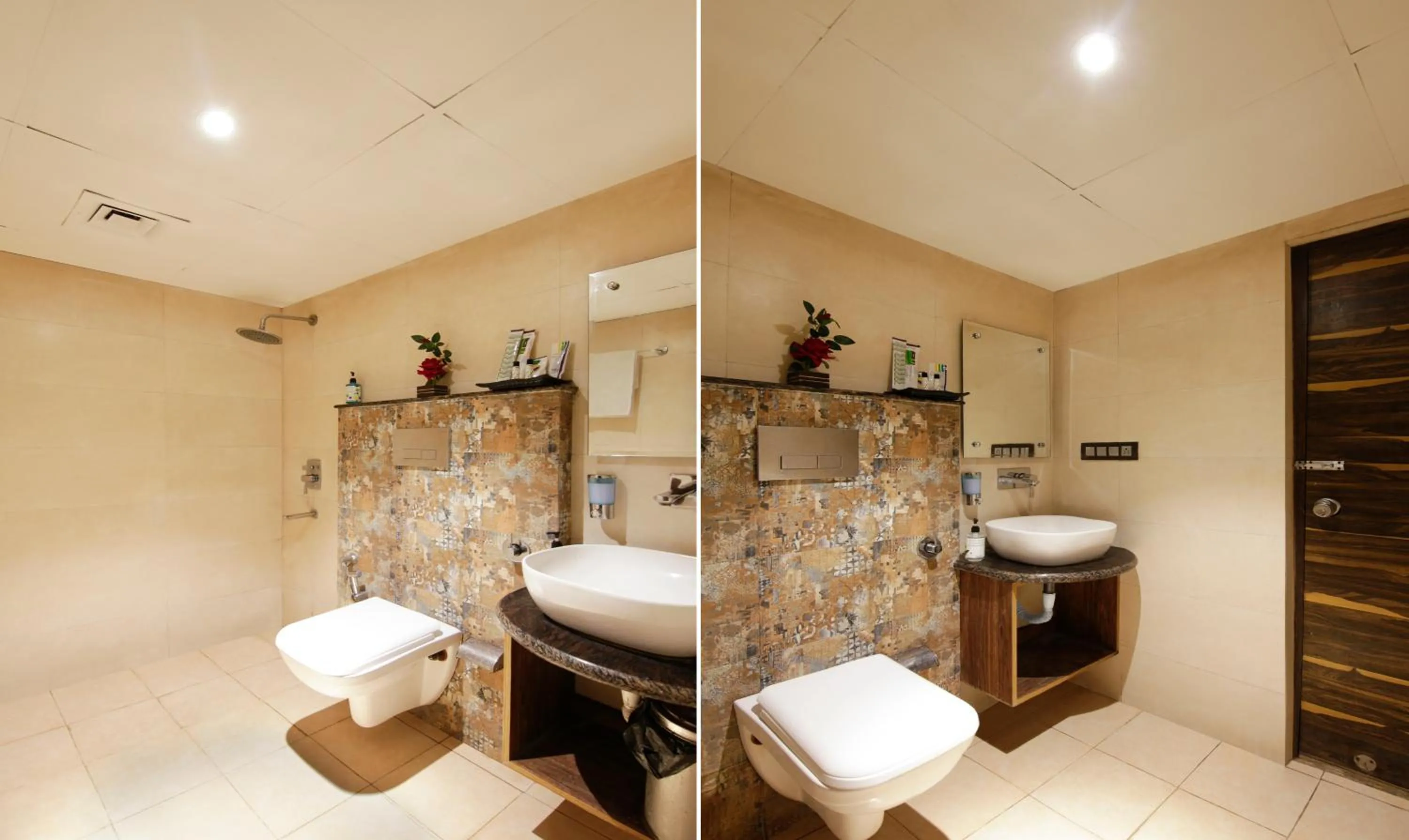 Toilet in Treebo Punjabi Nature Residency, Near Faridabad Railway Station