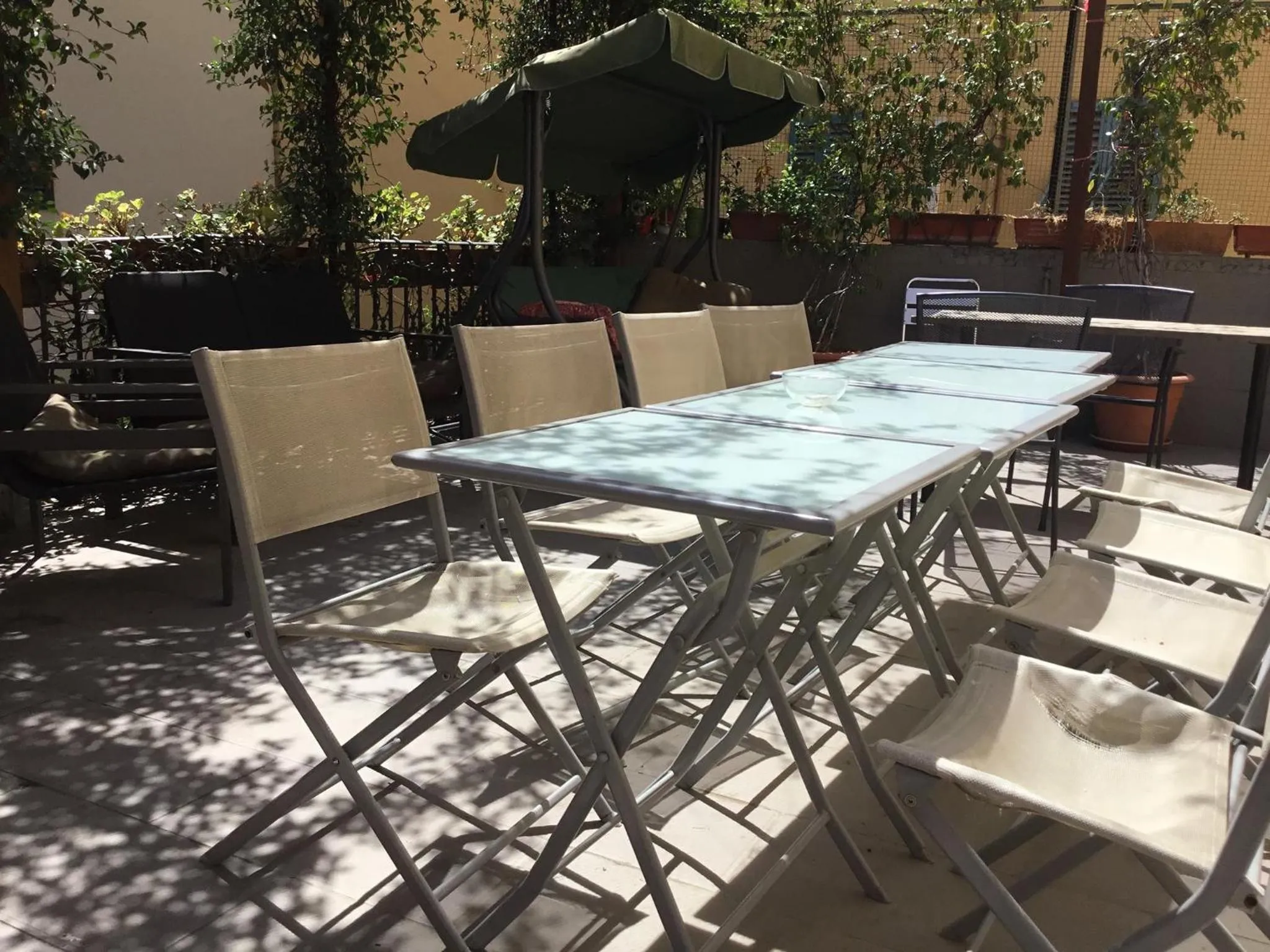 Patio in New Hostel Florence