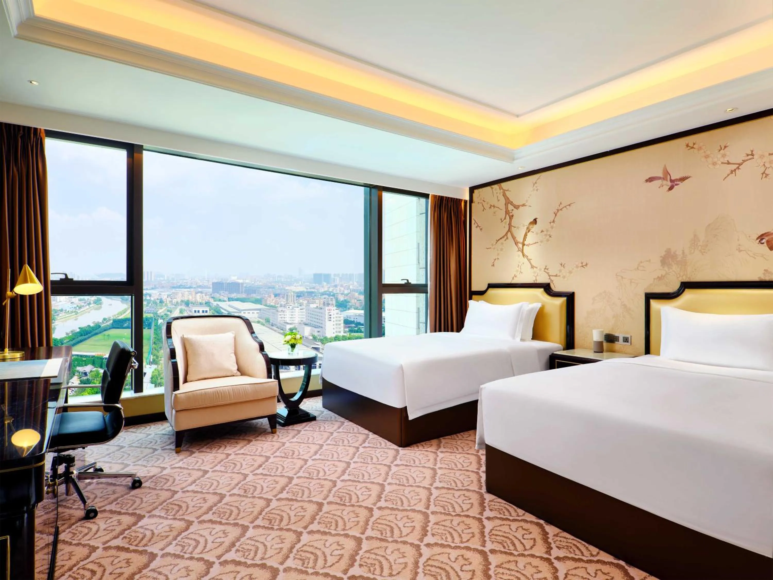 Bed in The Yun Hotel Foshan Nanhai