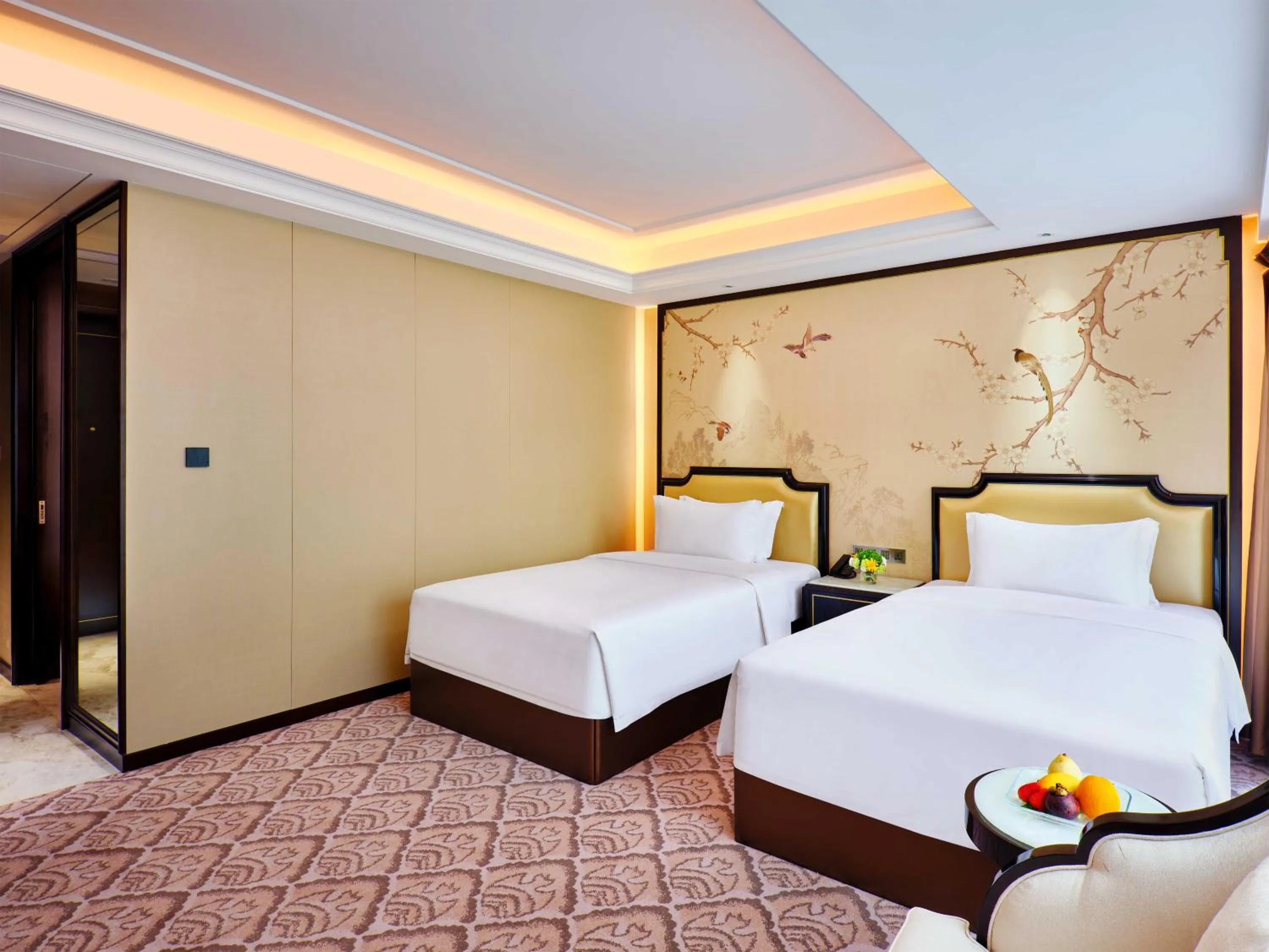 Bed in The Yun Hotel Foshan Nanhai