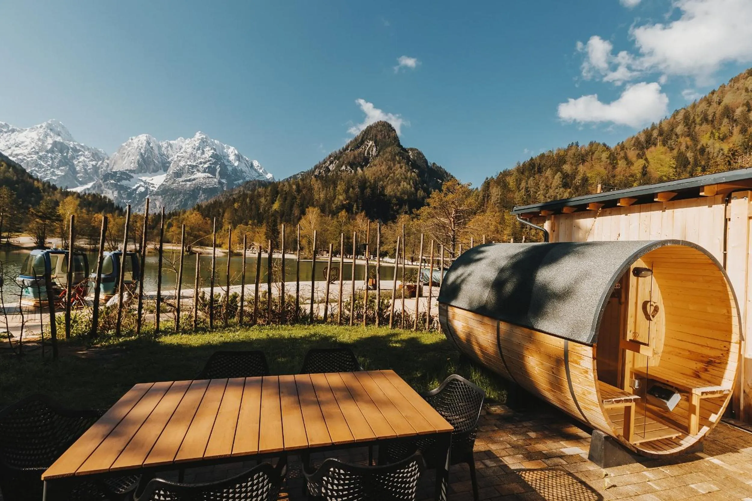 Sauna in JASNA NATUR Resort by the lake