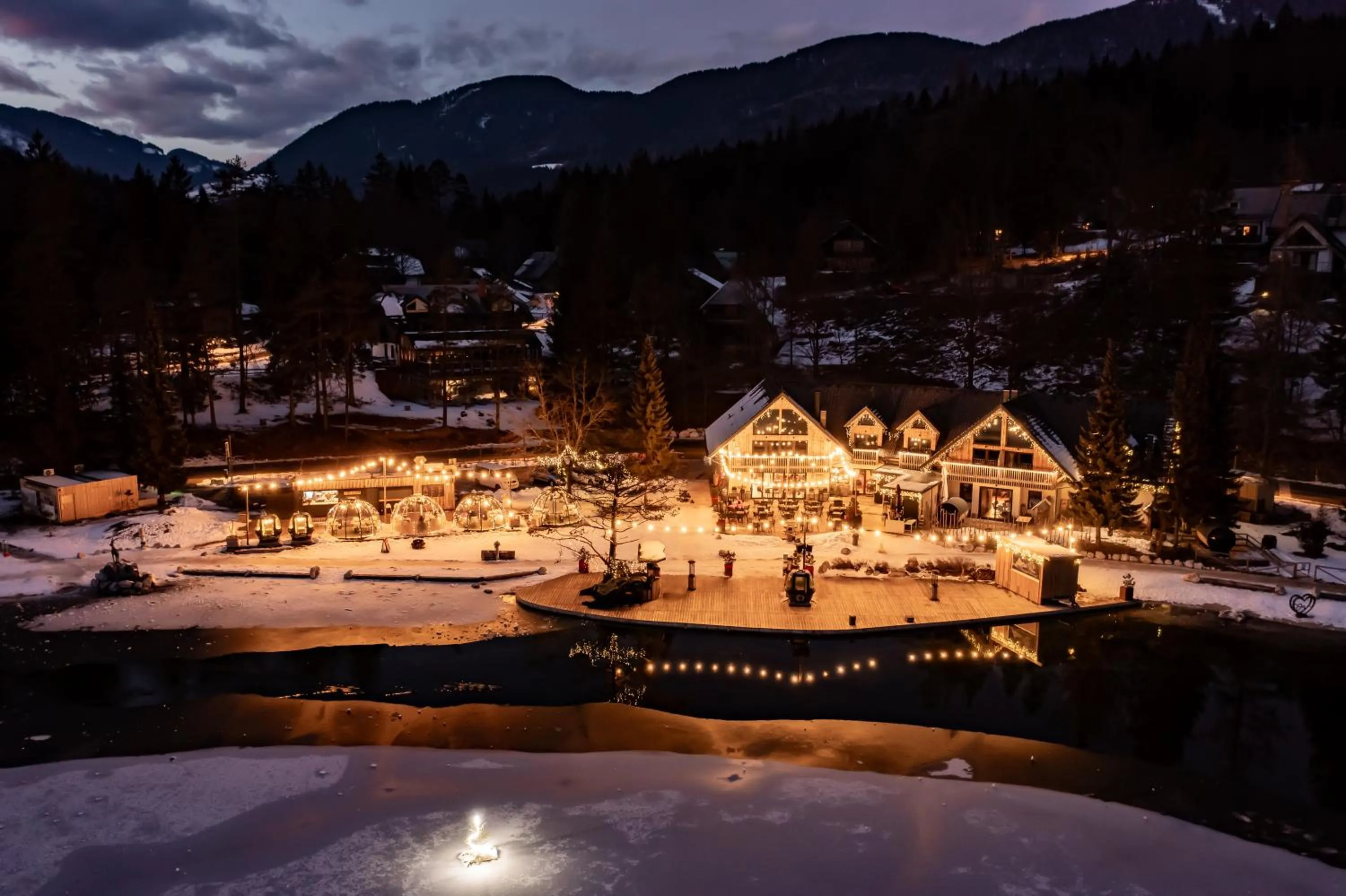 Property building in JASNA NATUR Resort by the lake