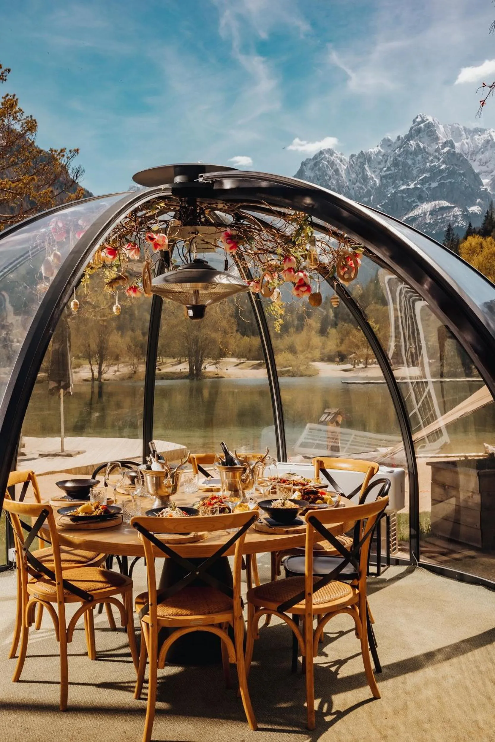 Patio in JASNA NATUR Resort by the lake