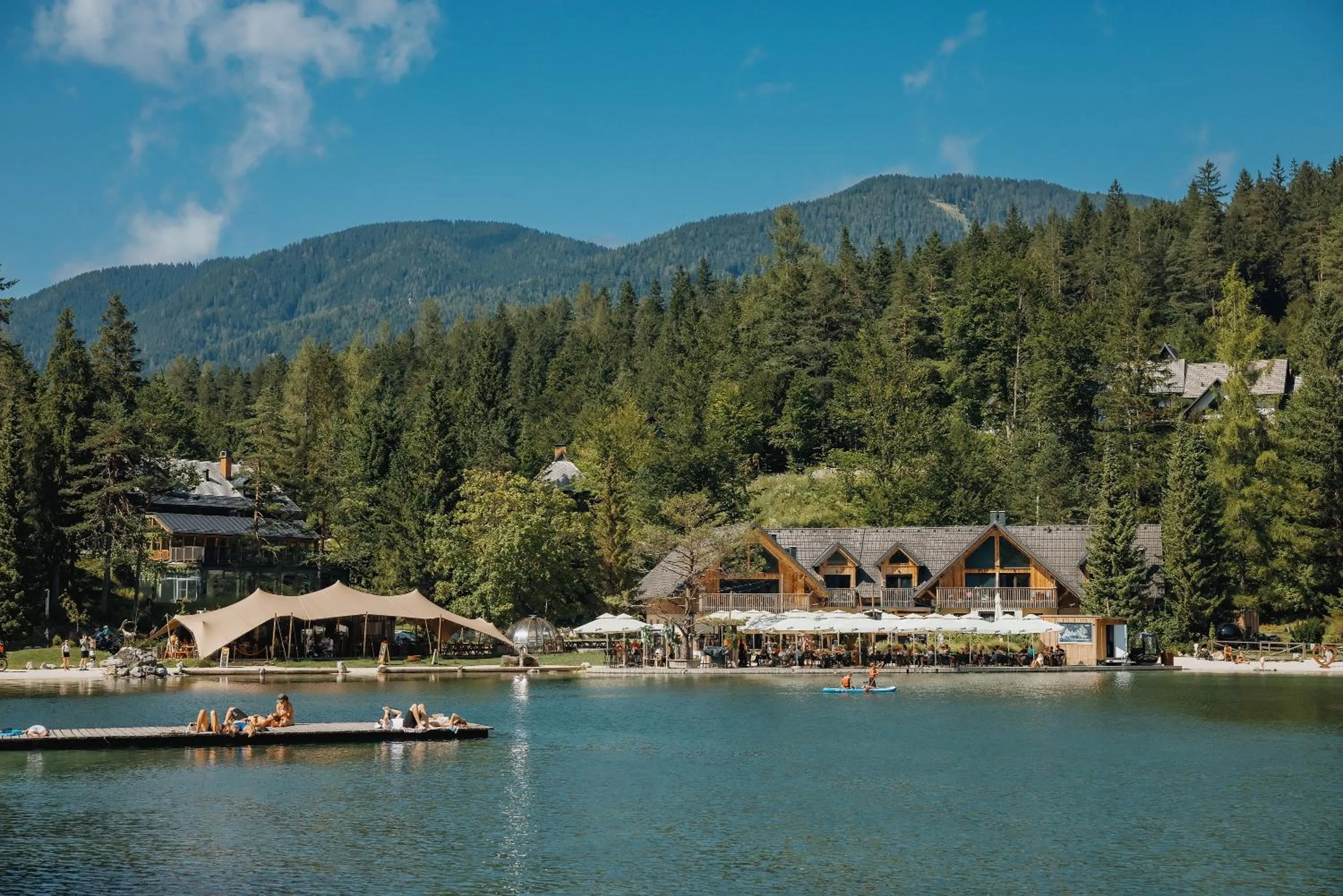 Property building in JASNA NATUR Resort by the lake