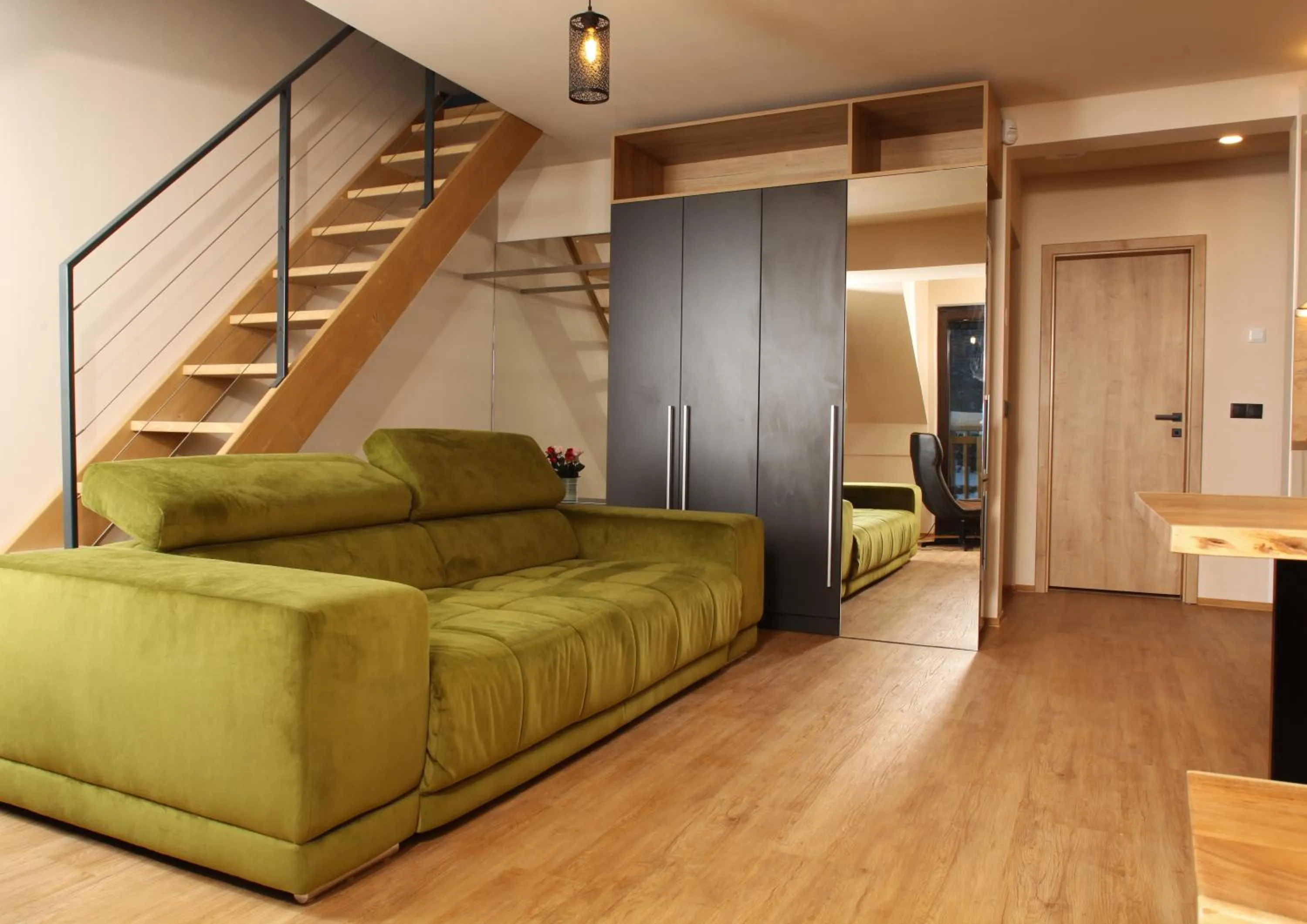 Living room in JASNA NATUR Resort by the lake