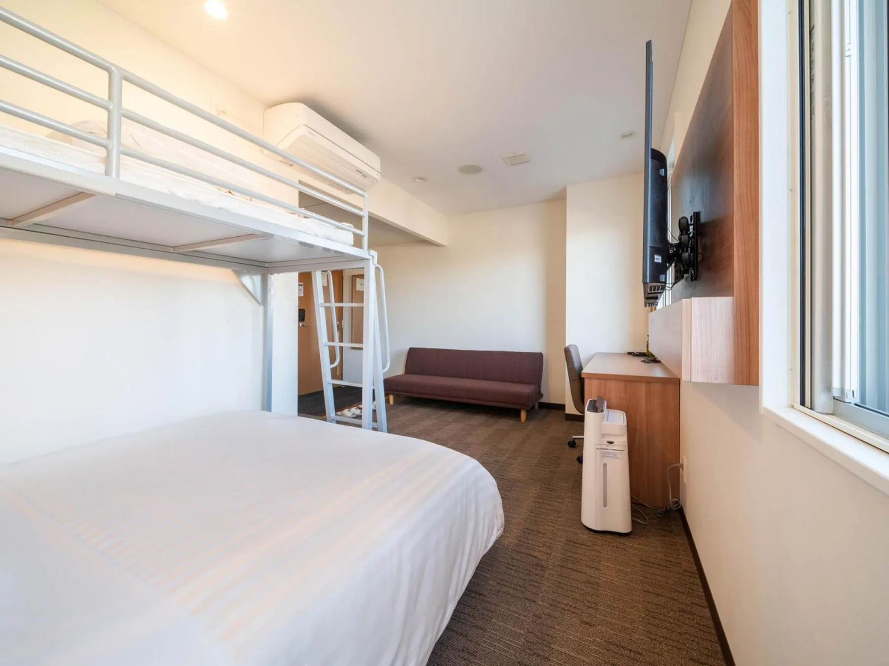 Photo of the whole room, Bed in Super Hotel Yamagata Sakurambo-Higashine Station Front