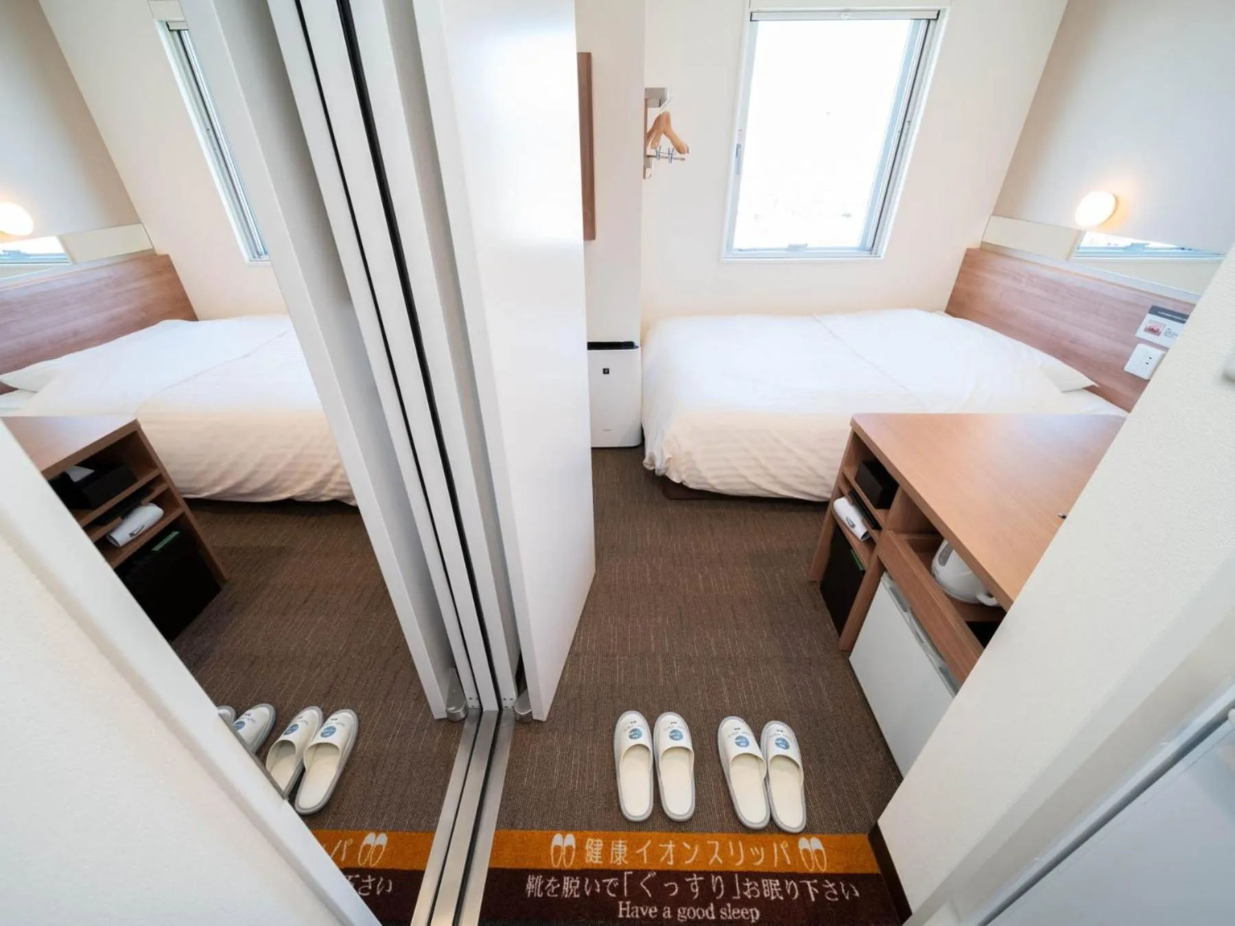 Photo of the whole room, Bed in Super Hotel Yamagata Sakurambo-Higashine Station Front