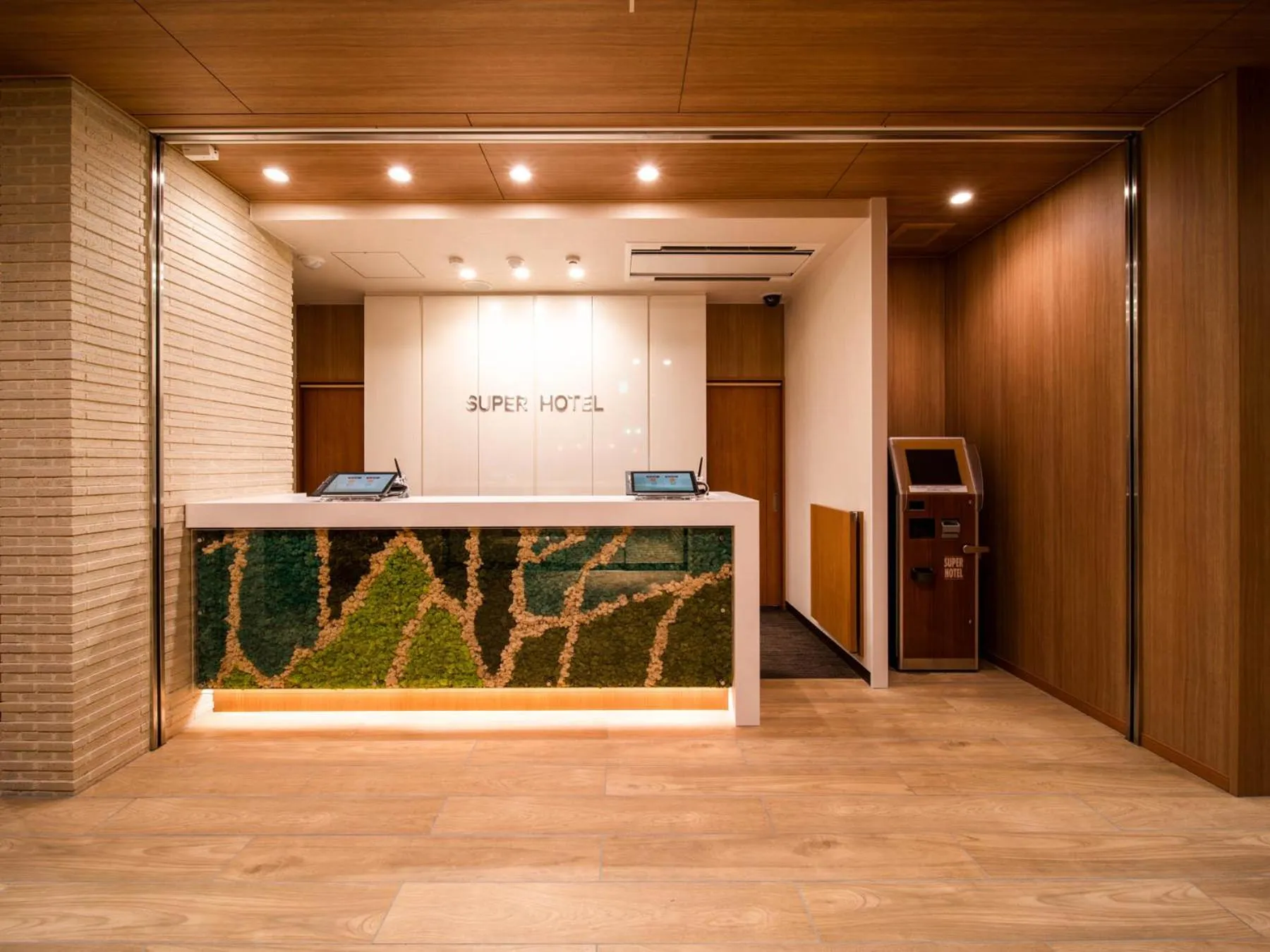 Lobby or reception in Super Hotel Yamagata Sakurambo-Higashine Station Front
