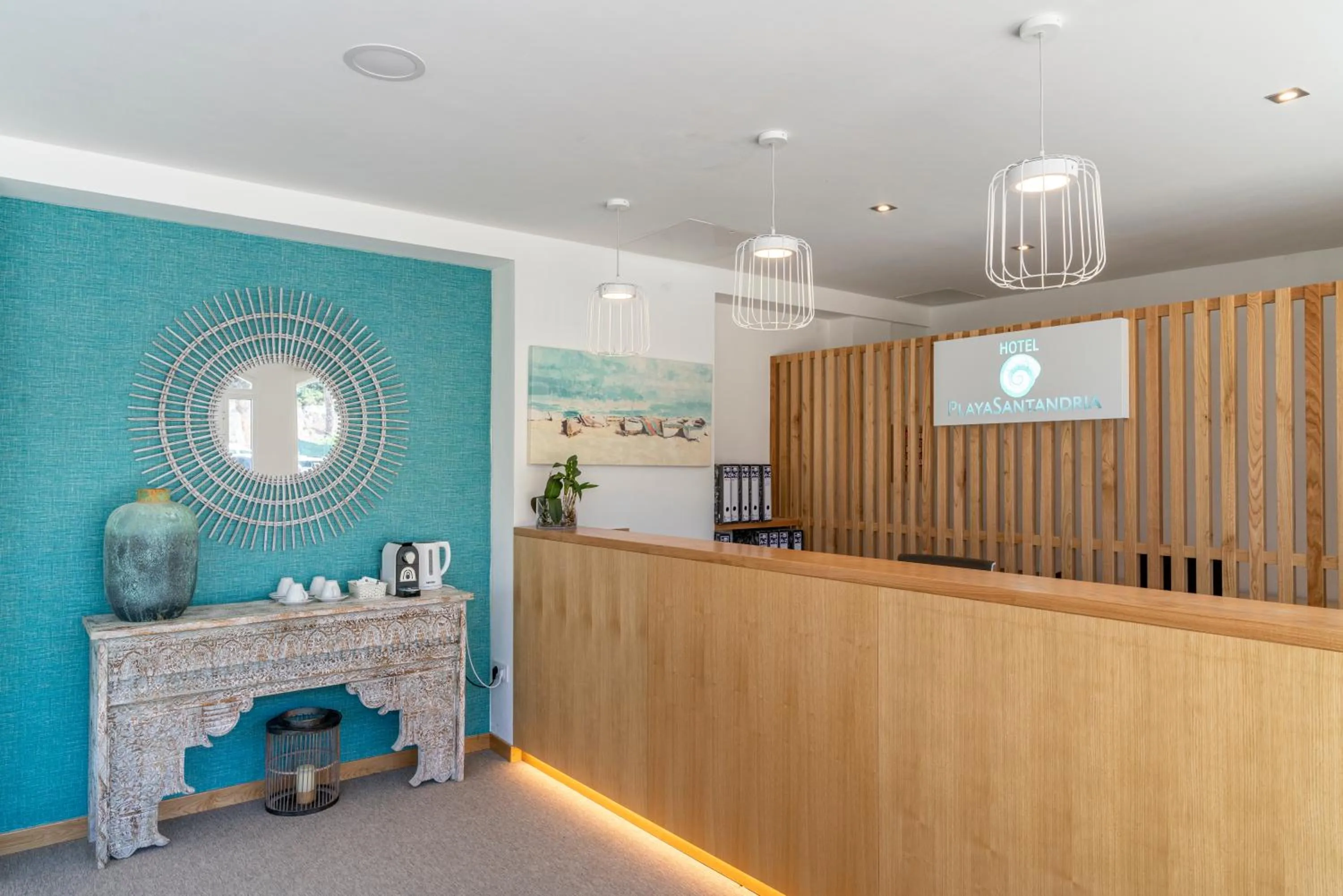 Lobby or reception in Hotel Playa Santandria Adults Only