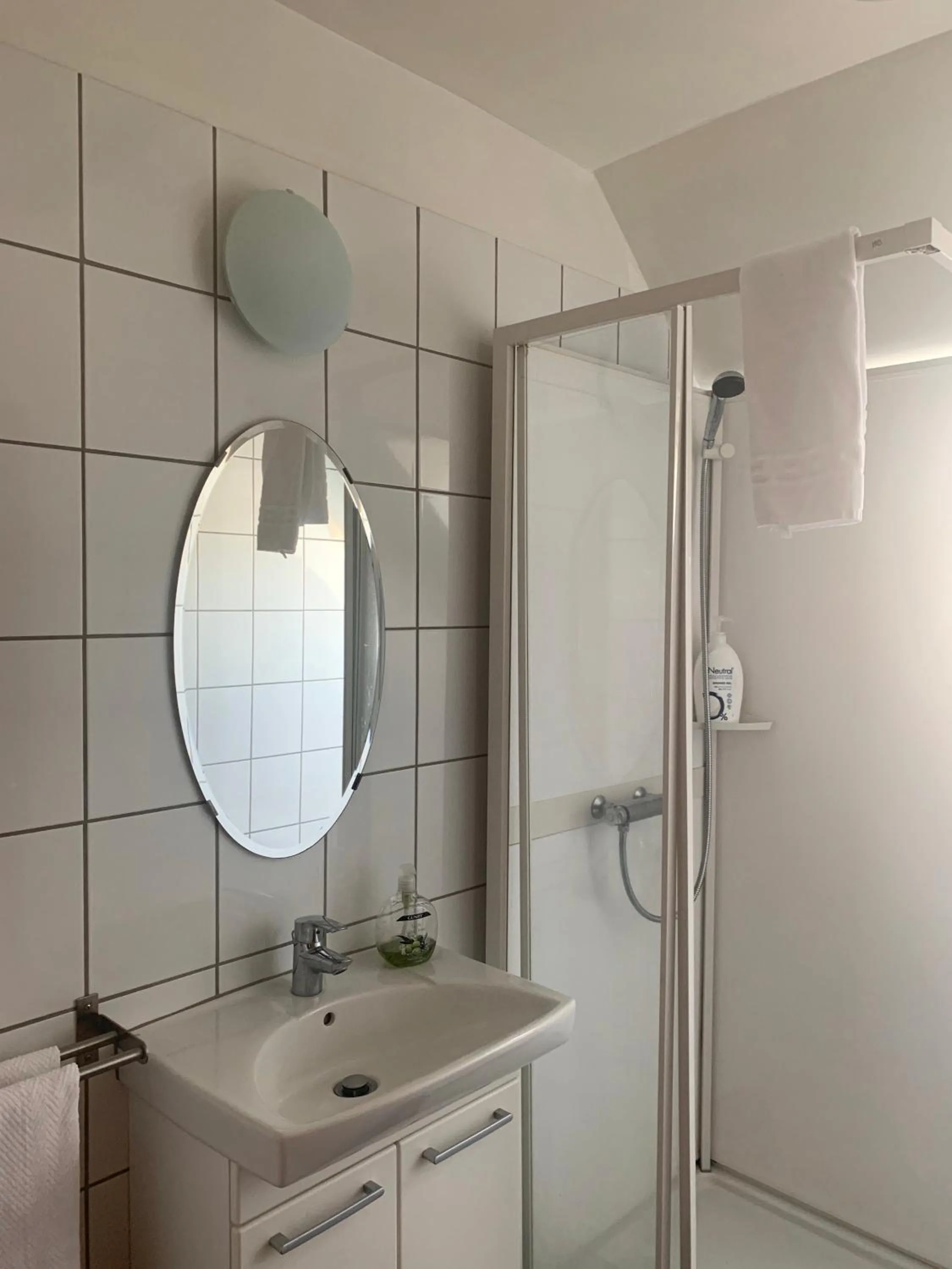 Shower in Mánagisting Guesthouse