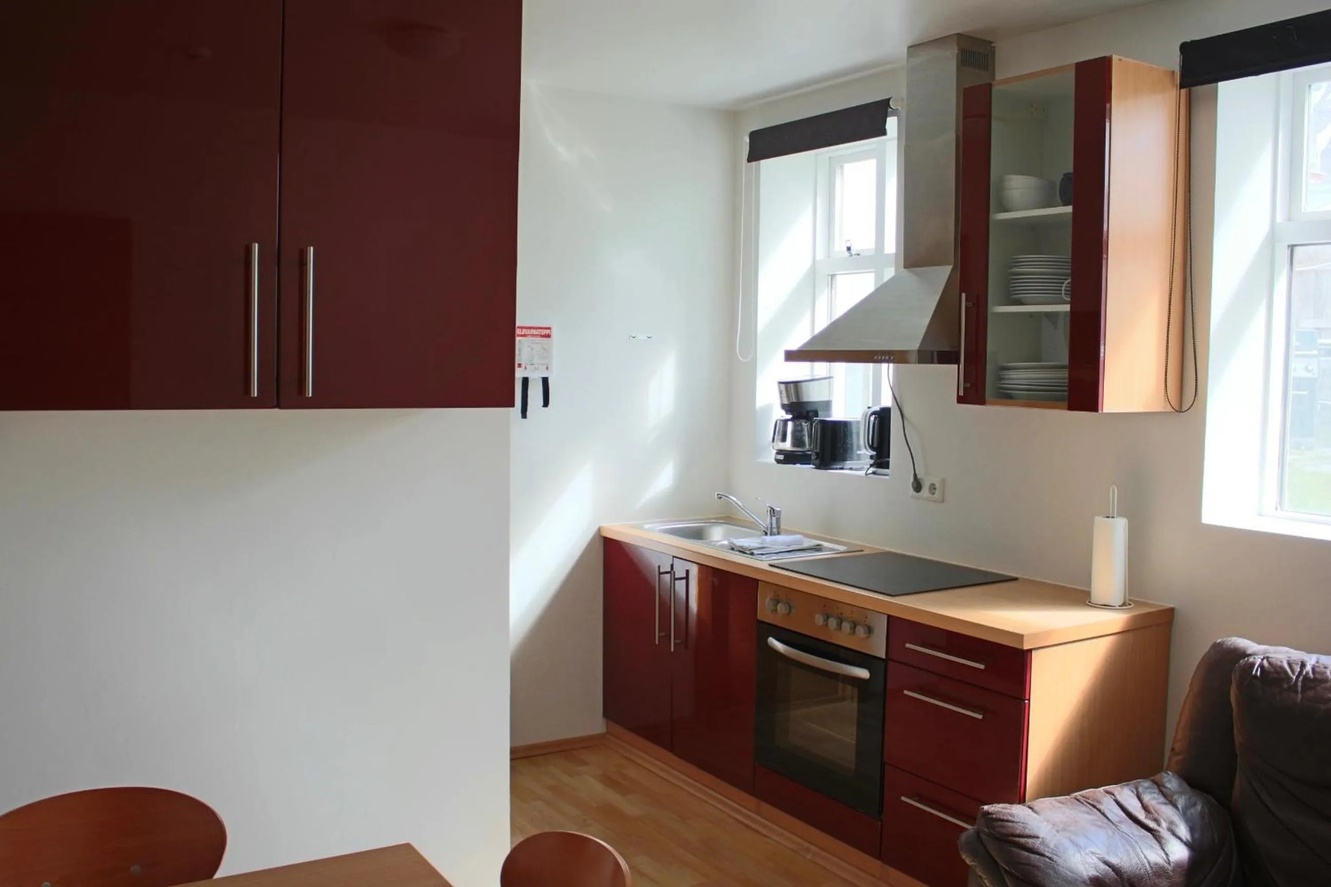 Kitchen or kitchenette in Mánagisting Guesthouse