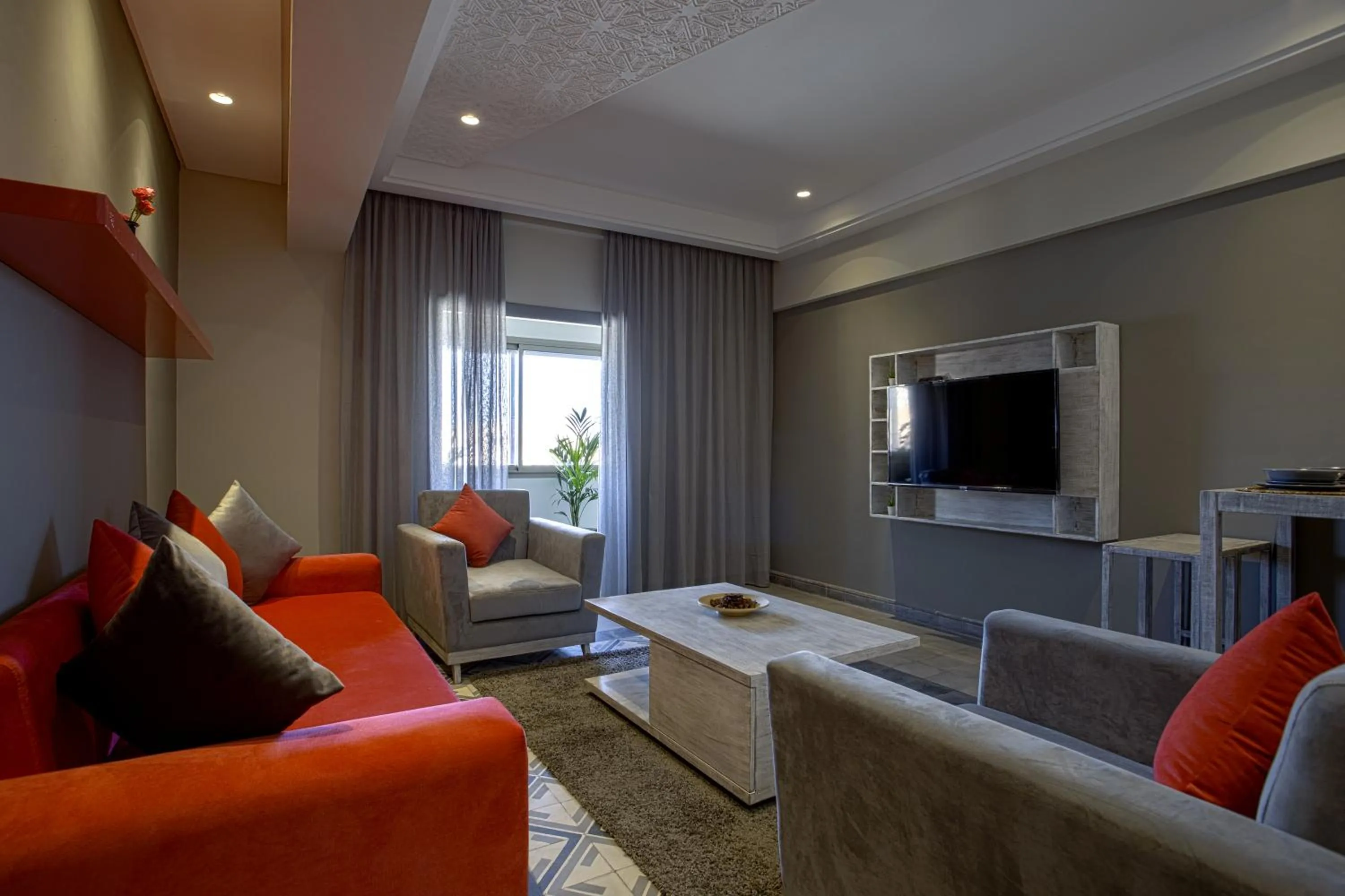 Communal lounge/ TV room in BnB MEDINA