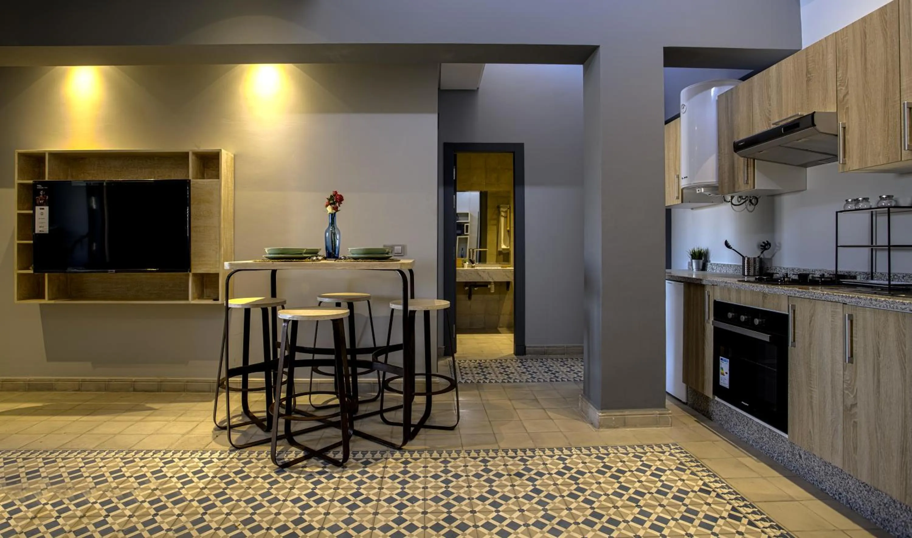 Kitchen or kitchenette in BnB MEDINA