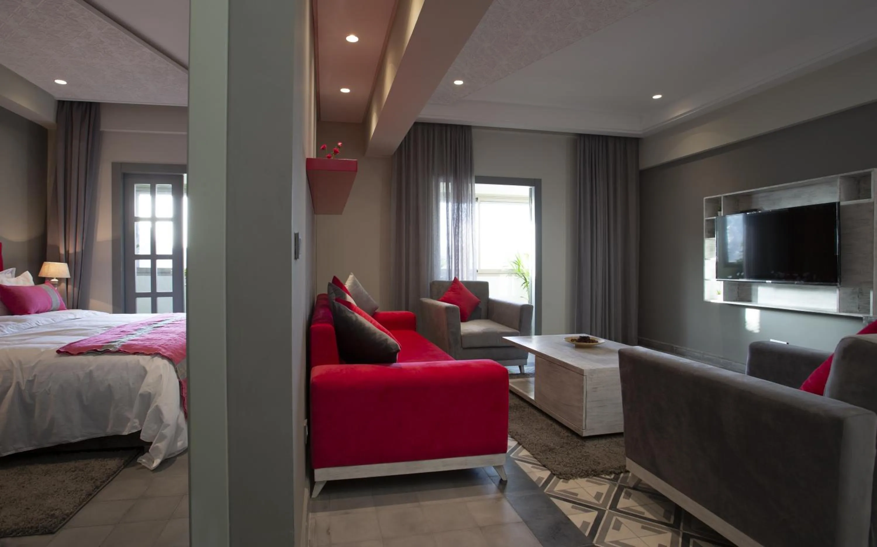 Living room, Bed in BnB MEDINA