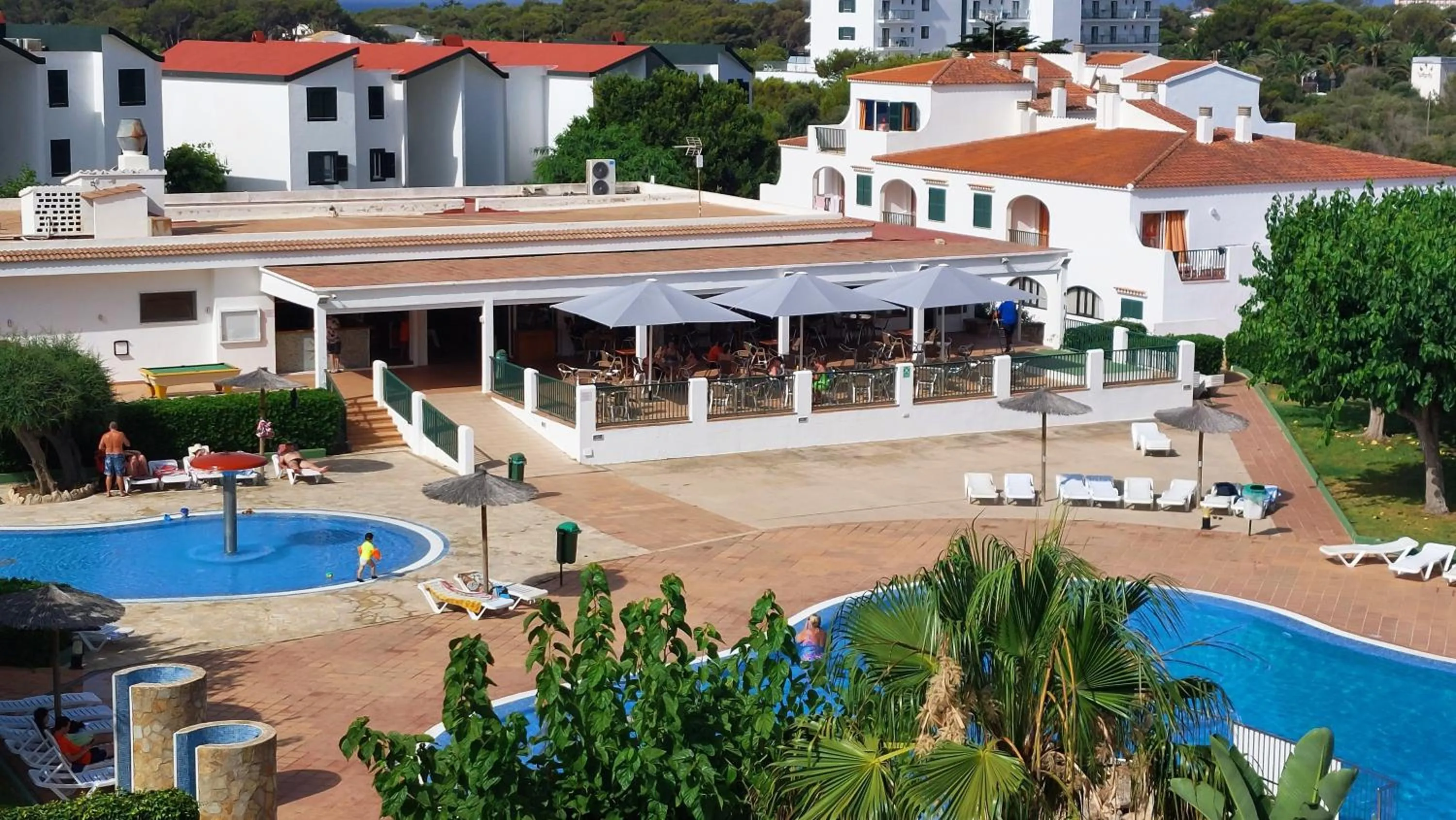 Pool view in Apartamentos Vista Blanes