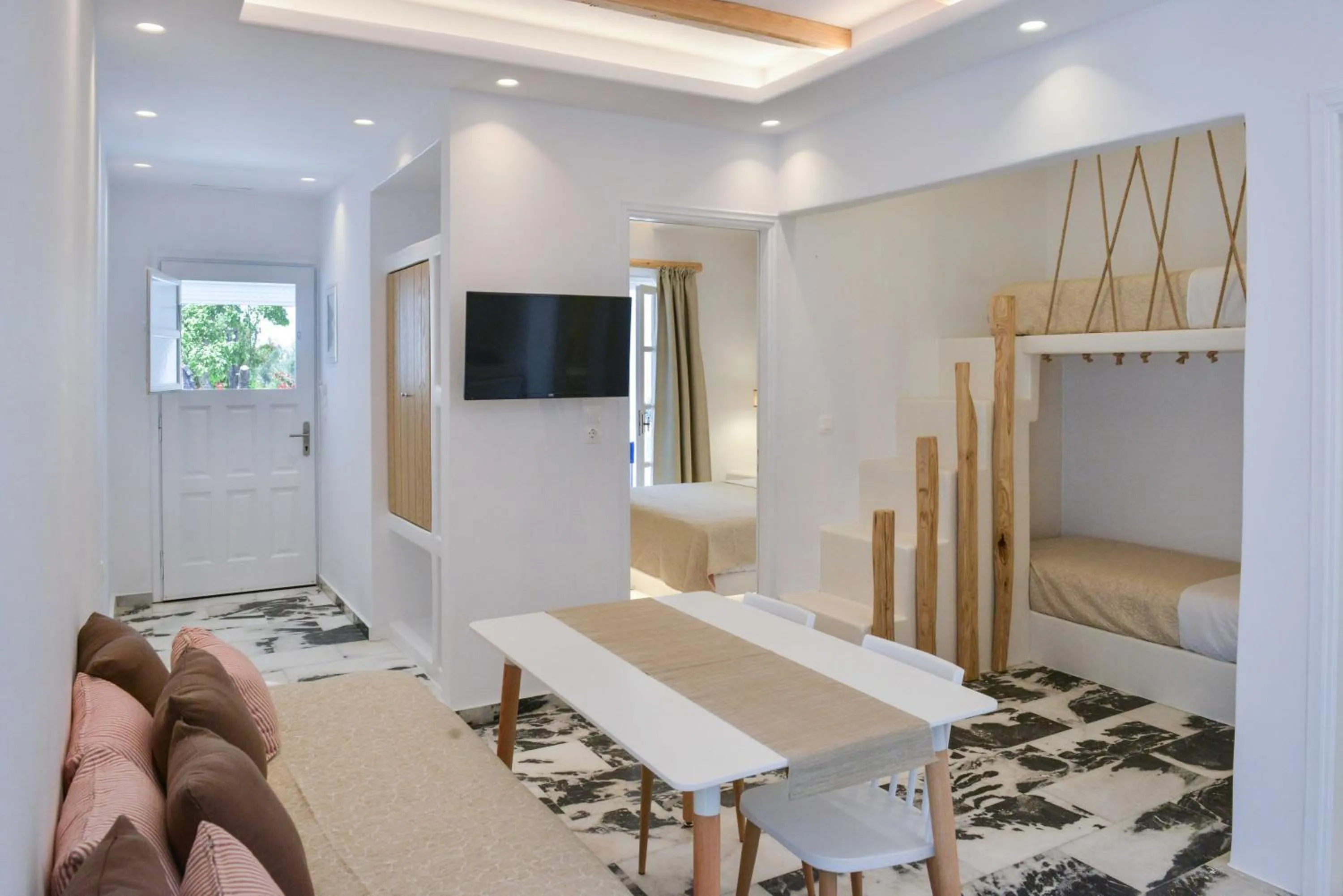 Living room in Dedalos Studios Naxos