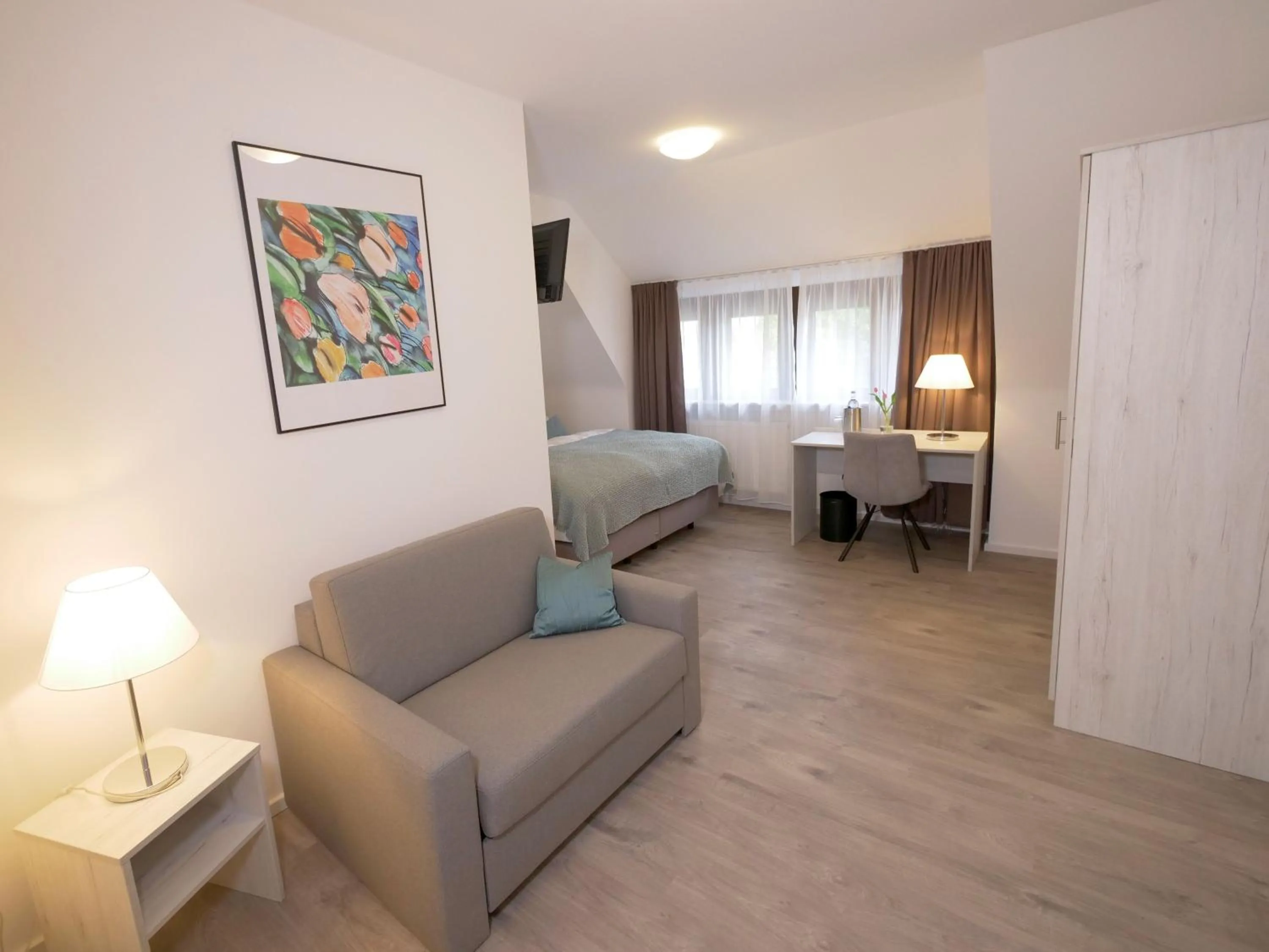 Photo of the whole room, Bed in Oberwaldhaus