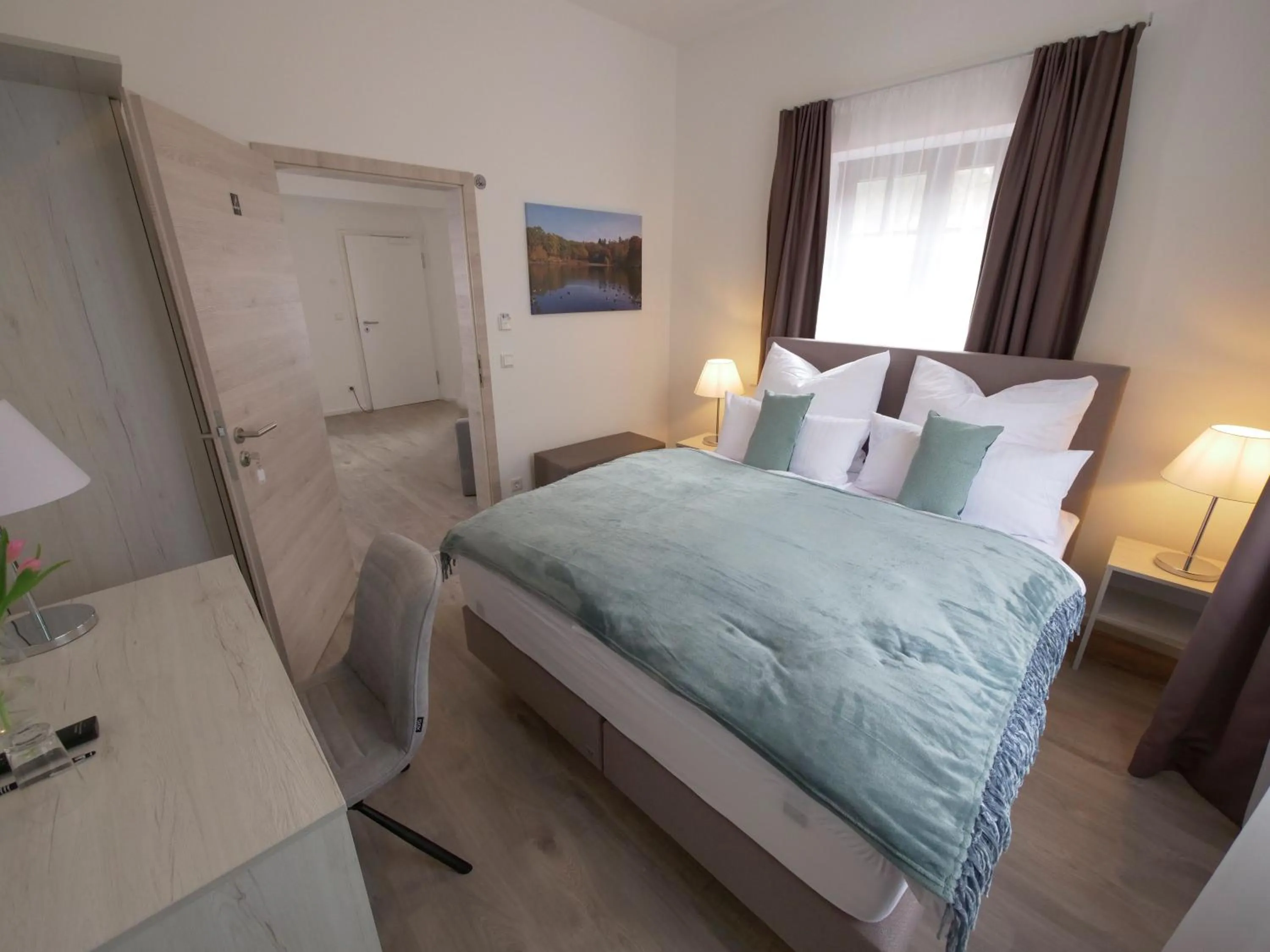 Photo of the whole room, Bed in Oberwaldhaus