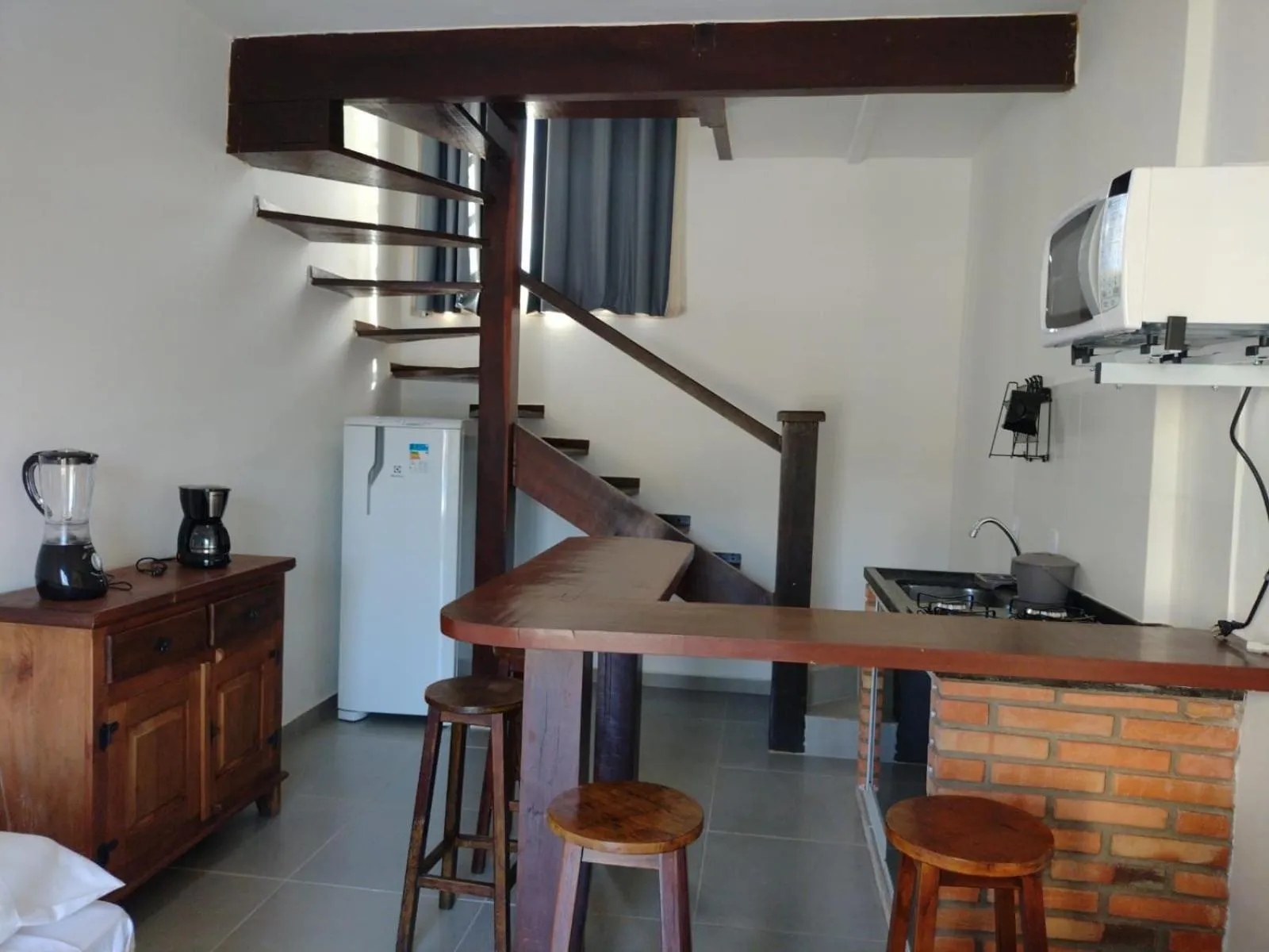 Kitchen or kitchenette in Pousada Portal de Paraty- COM GERADOR DE ENERGIA