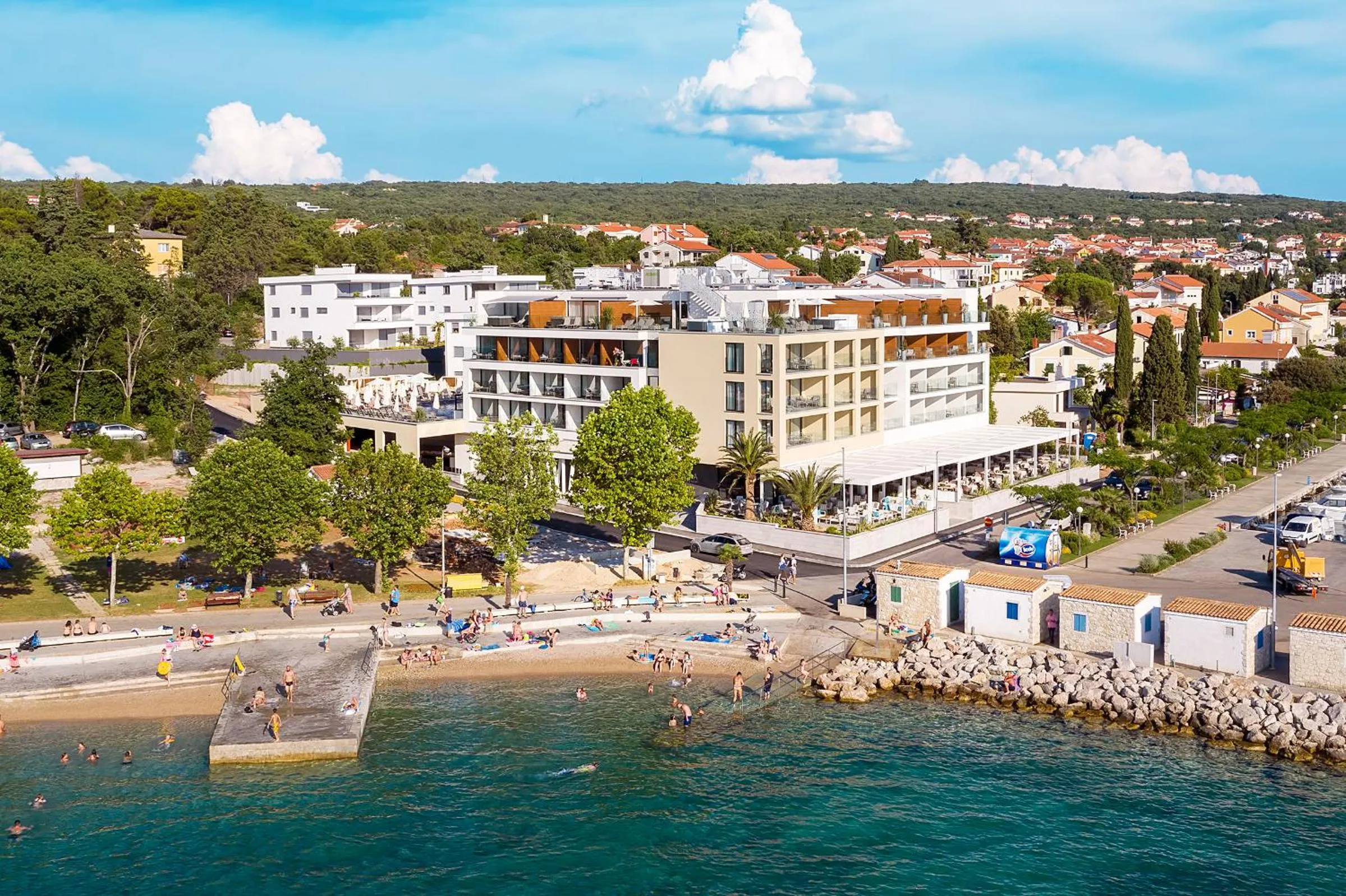 Beach in Luxury Hotel Riva