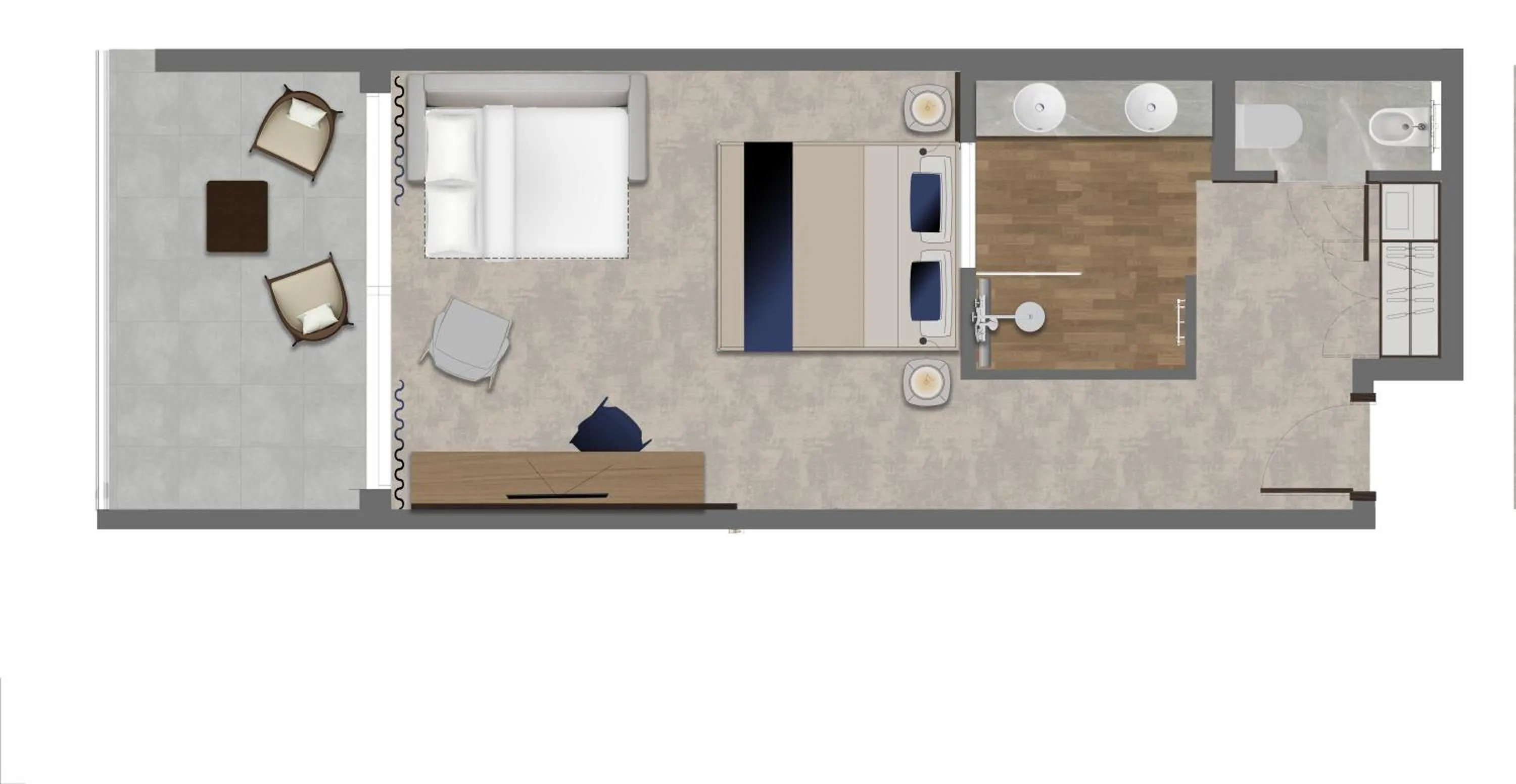 Photo of the whole room, Bed in Luxury Hotel Riva