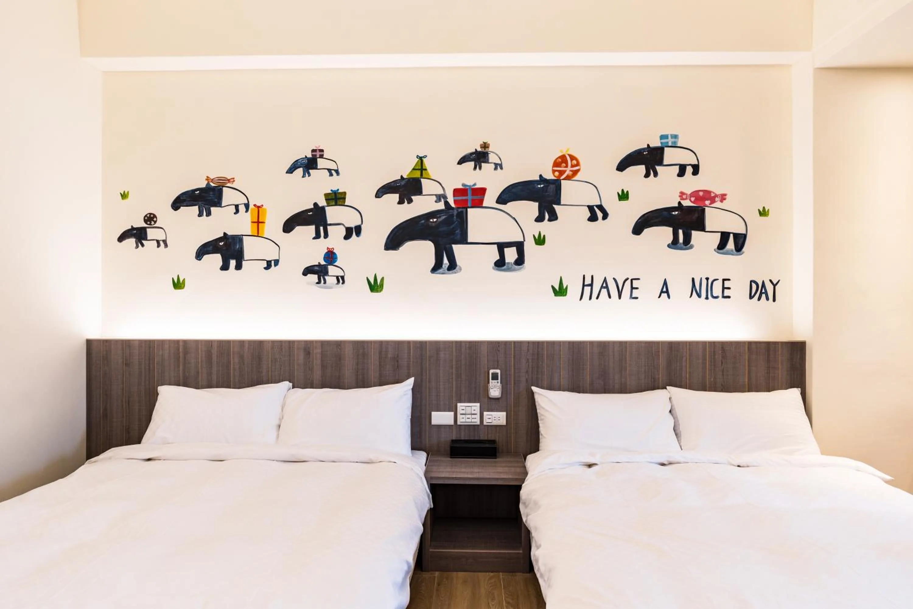 Bed in Rhino Guest House