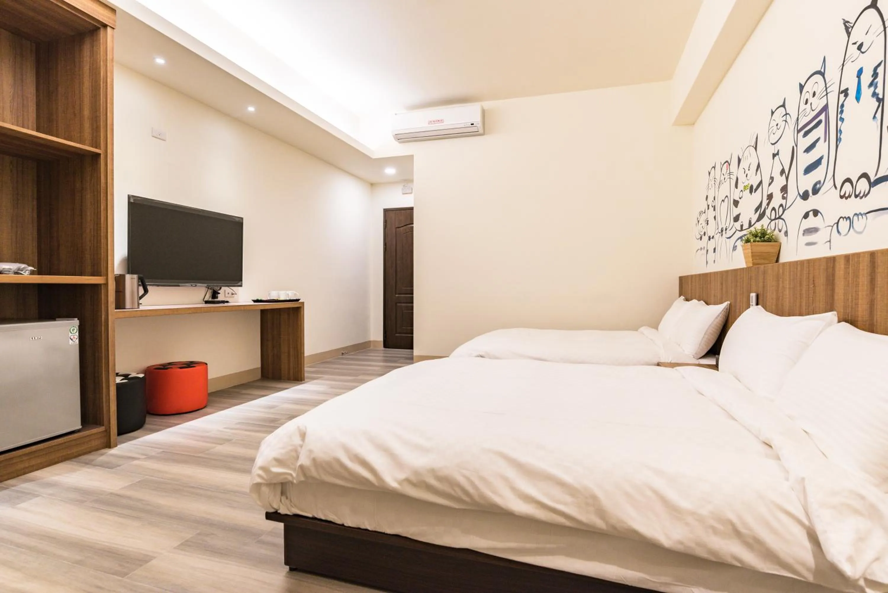 Bed in Rhino Guest House