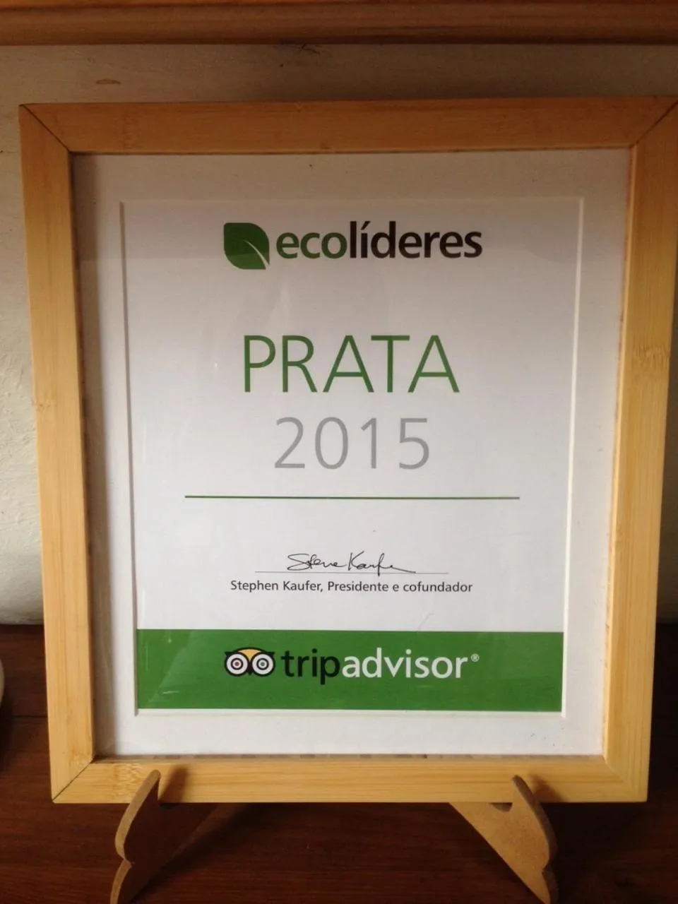 Certificate/Award in Pousada da Sesmaria