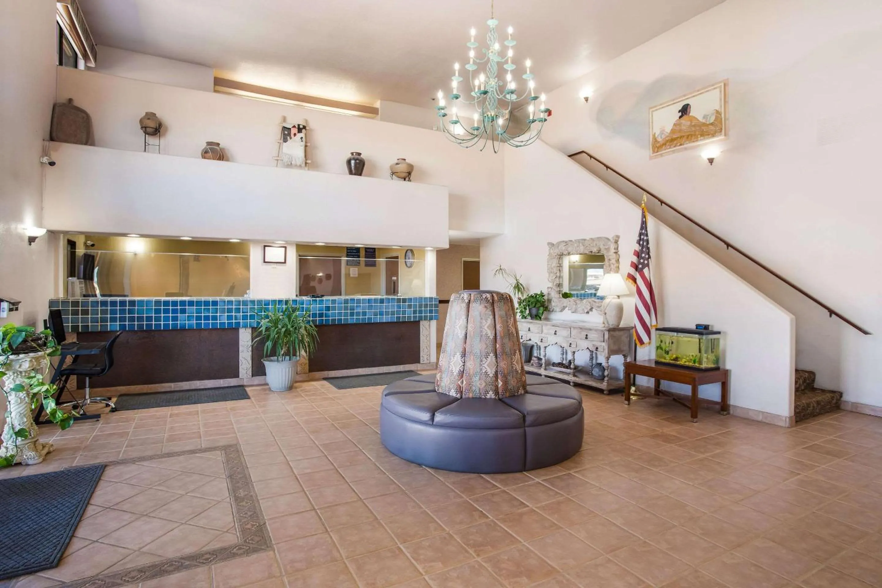 Lobby or reception in Rodeway Inn Gallup West