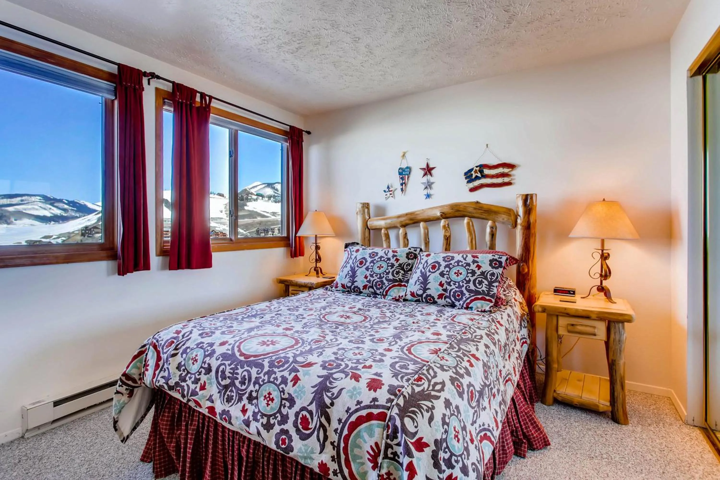 Bed in The Plaza Condominiums by Crested Butte Mountain Resort