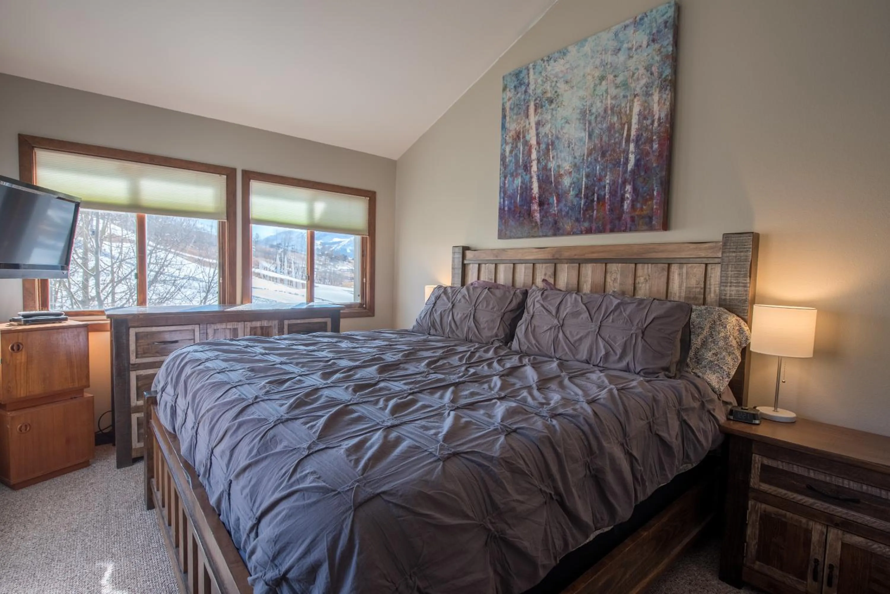 Bed in The Plaza Condominiums by Crested Butte Mountain Resort