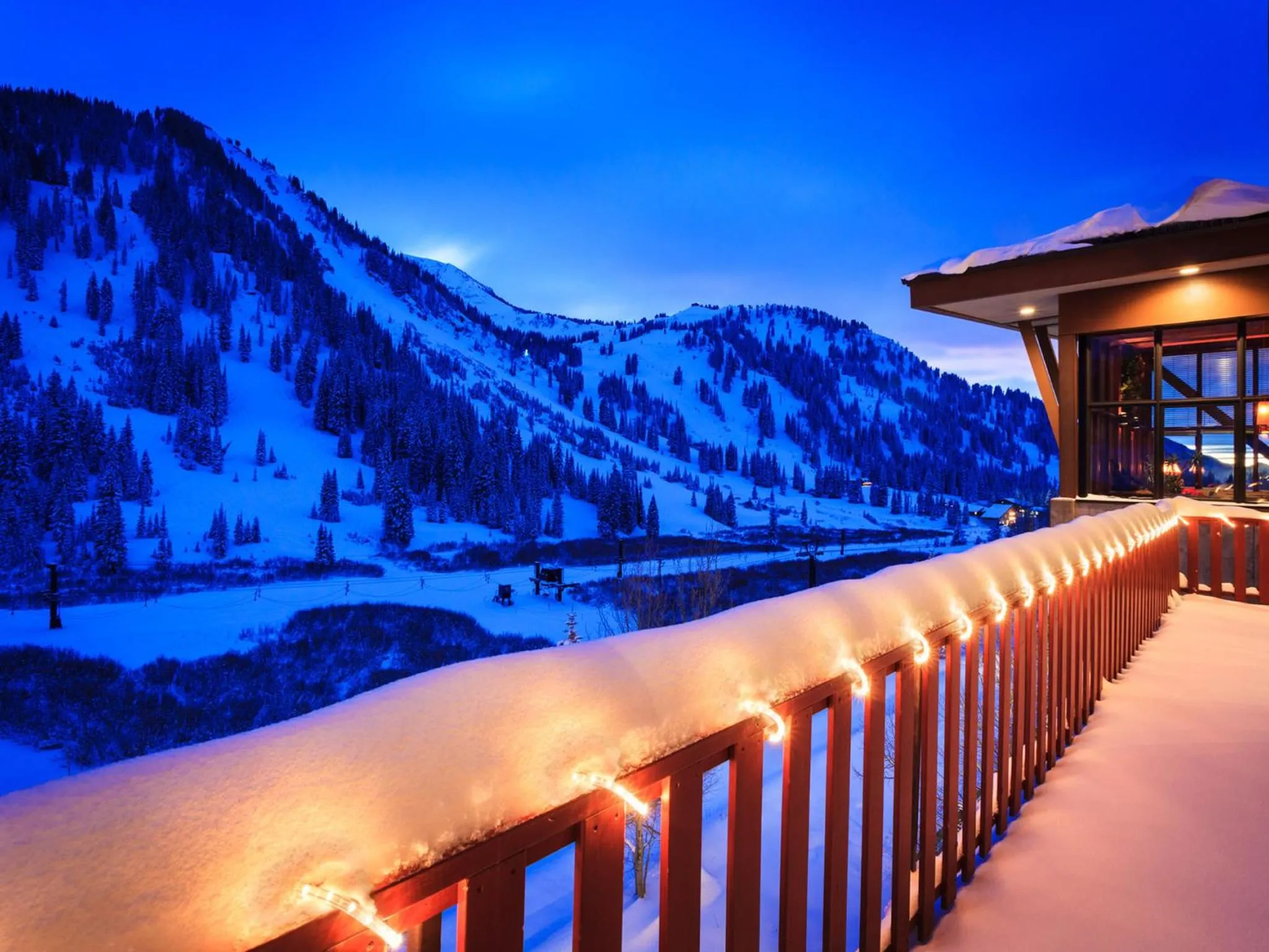 Balcony/Terrace in Alta's Rustler Lodge