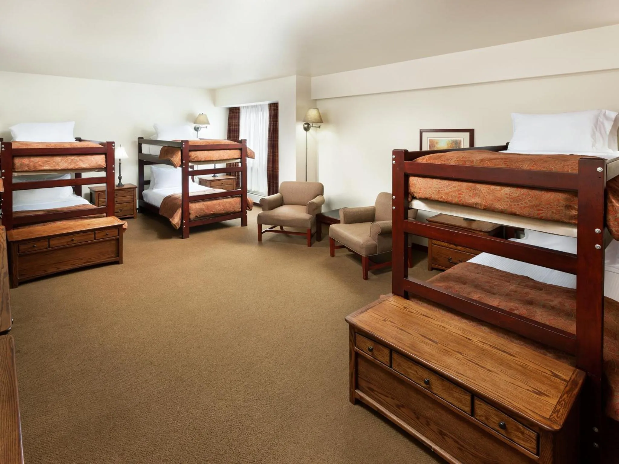 Photo of the whole room, Bed in Alta's Rustler Lodge