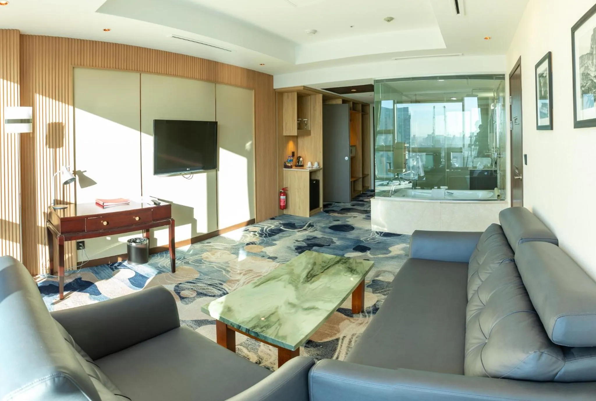 Bed in The Blue Sky Hotel and Tower