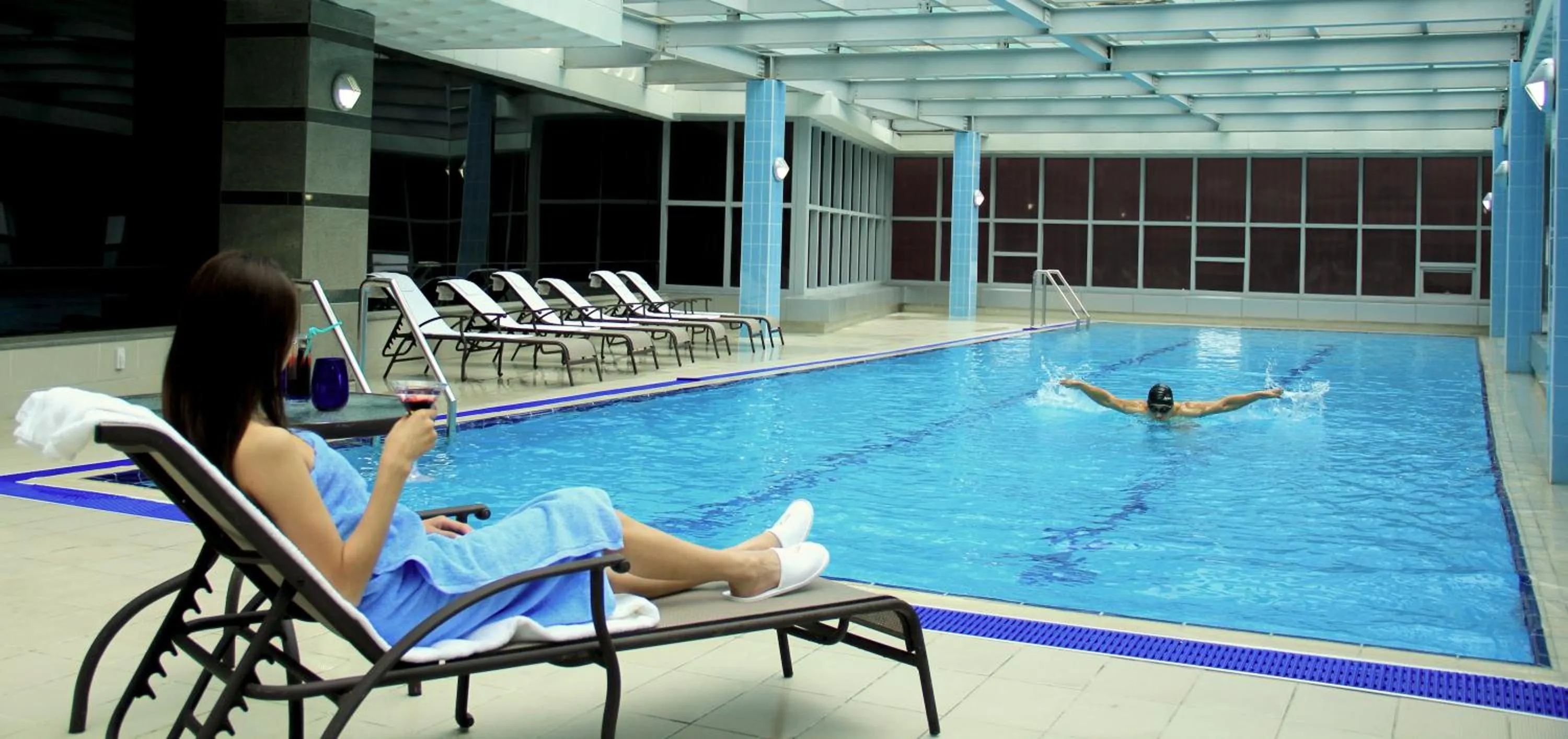 Swimming pool in The Blue Sky Hotel and Tower